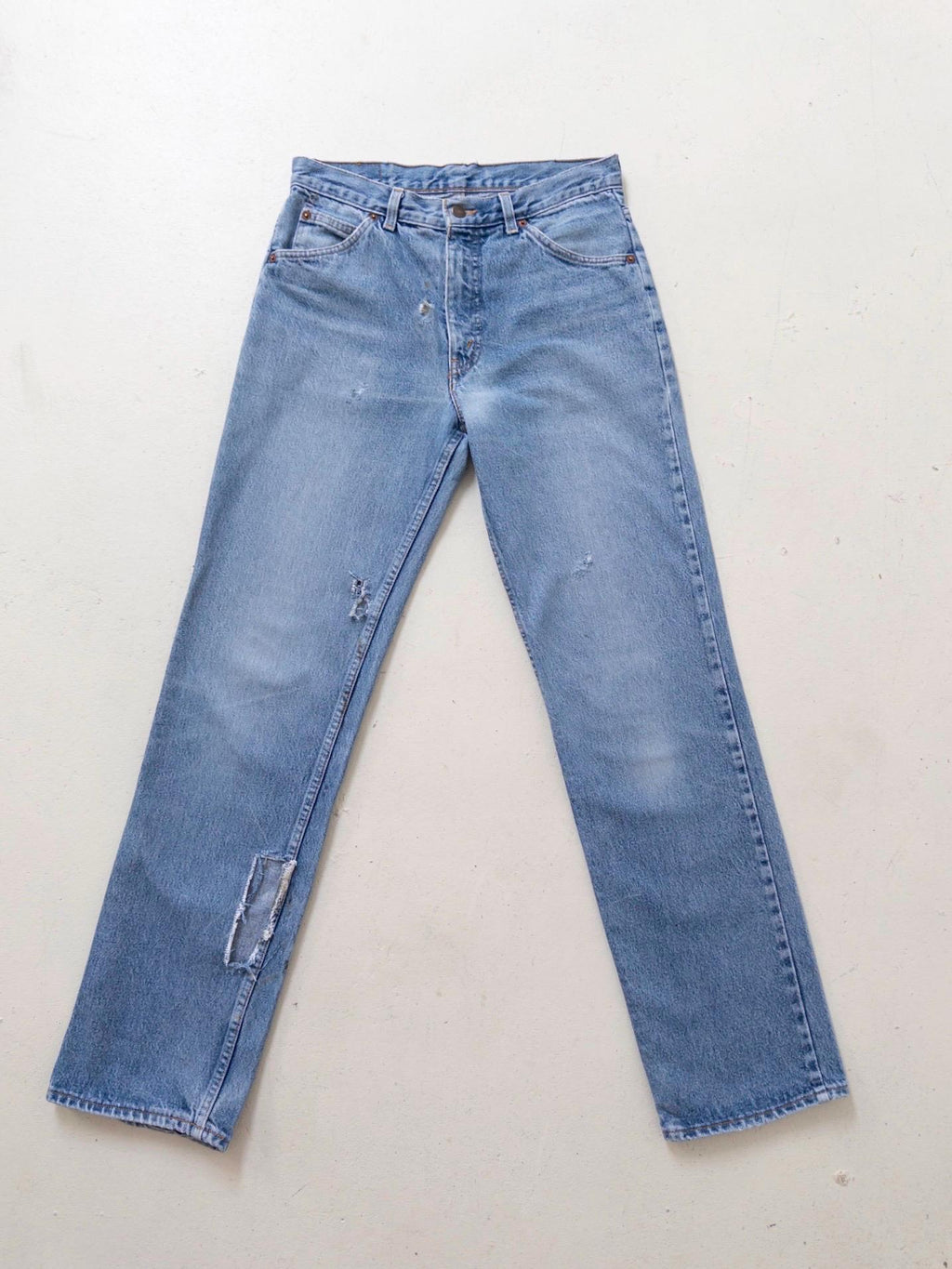 Vintage Levis Orange Tab Dad Jeans W29 W30 - 80s Made in Belgium Distressed Light Blue
