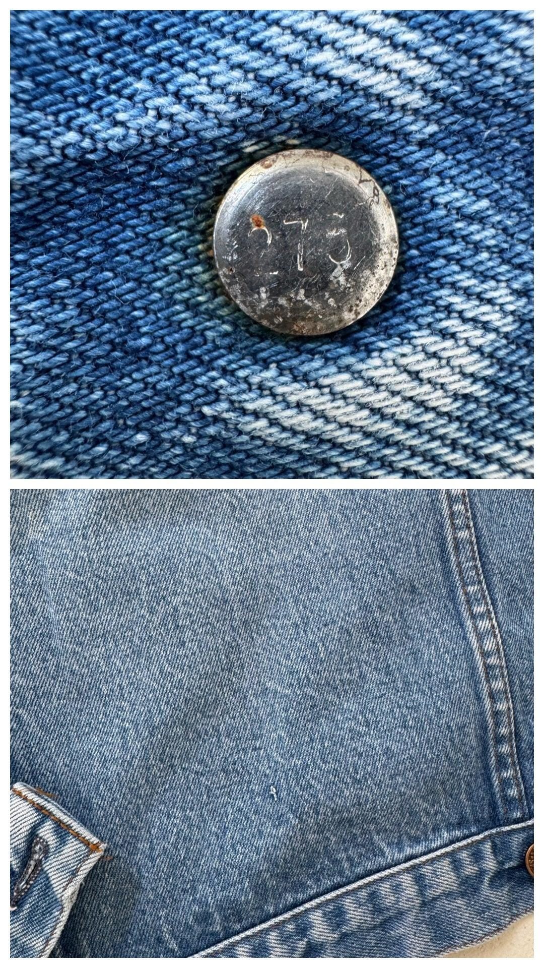 Size S - M Levis Trucker Jacket 70s / 80s Vintage Made in Spain