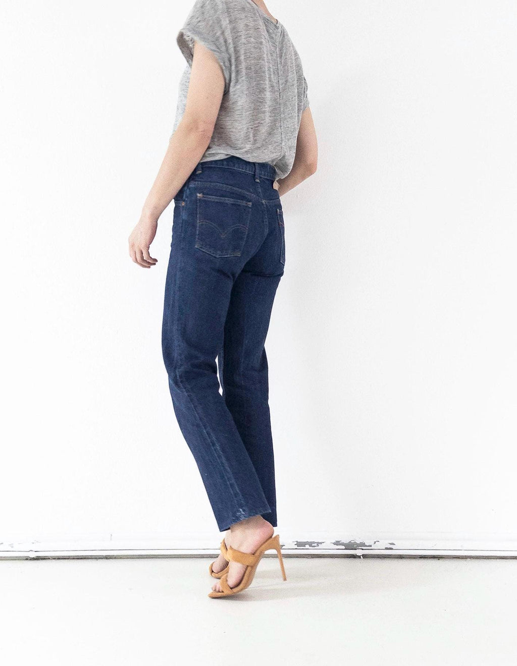 Levis 630 Jeans W27-28 L31 Dark Wash Orange Tab Denim 80s Vintage