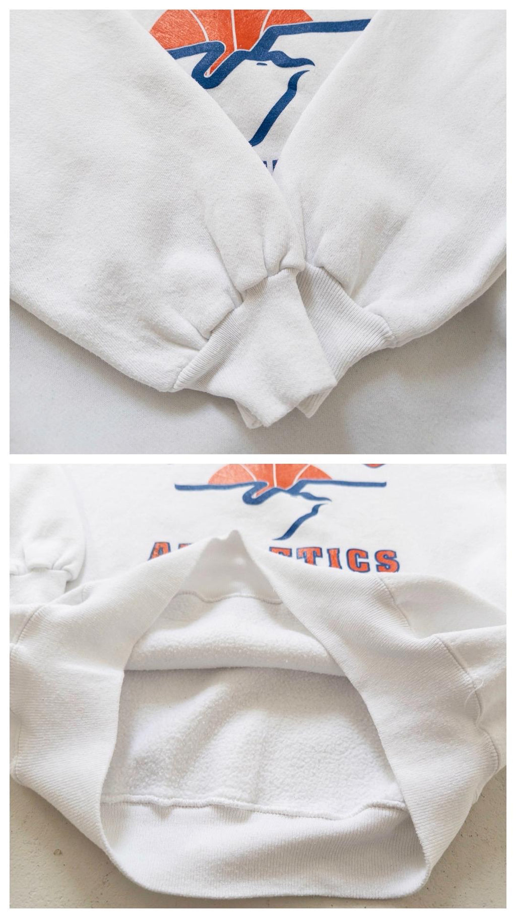 Hanes Sweatshirt 80s 90s Vintage Sunbird Athletics XL Made in USA Sweater Off White Crewneck Campus Sportswear