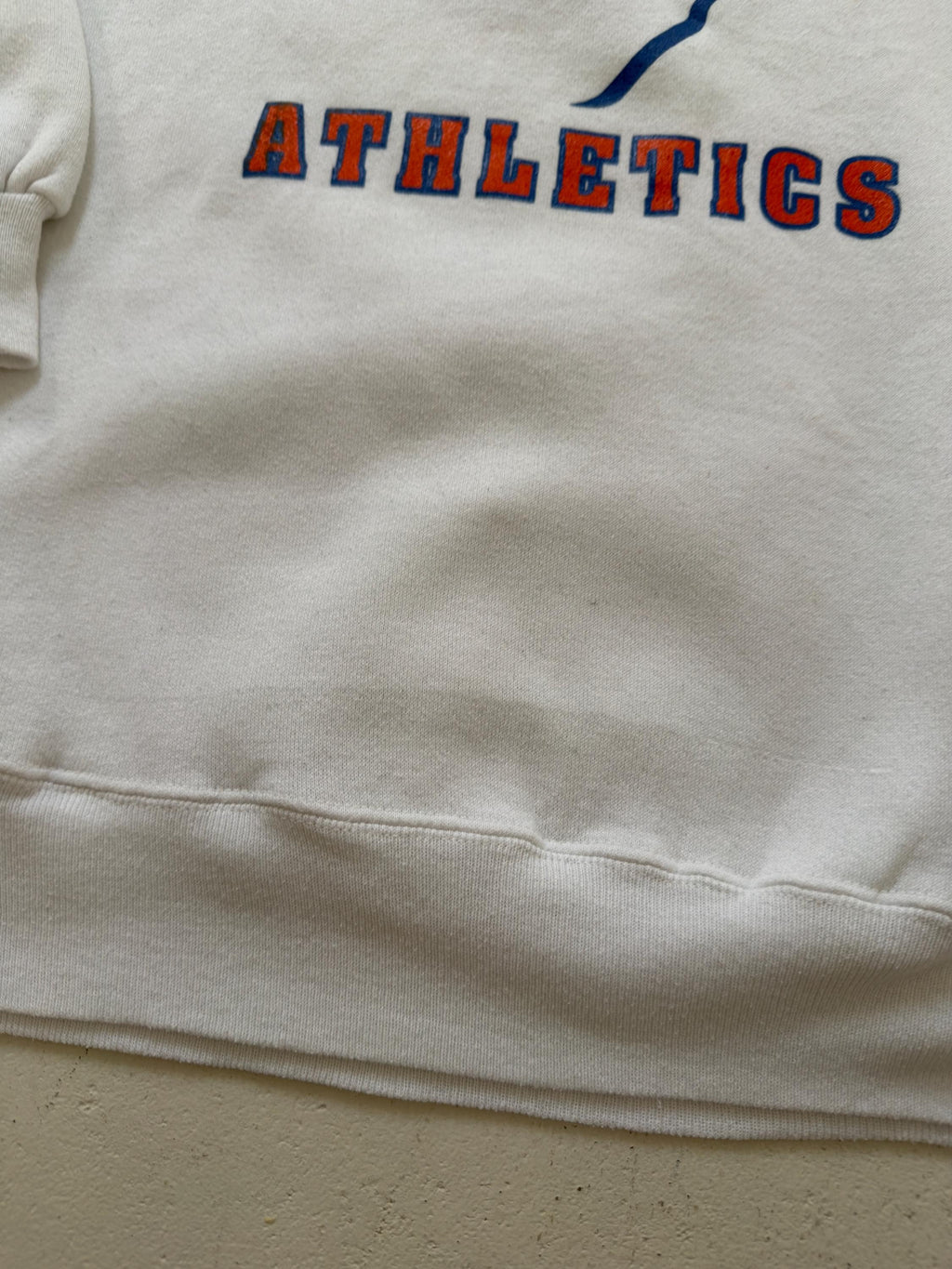 Hanes Sweatshirt 80s 90s Vintage Sunbird Athletics XL Made in USA Sweater Off White Crewneck Campus Sportswear