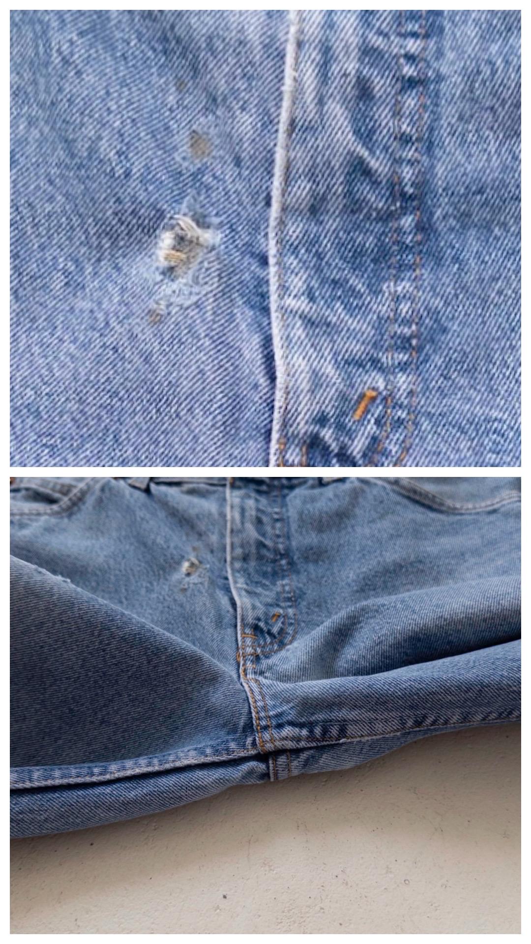 Vintage Levis Orange Tab Dad Jeans W29 W30 - 80s Made in Belgium Distressed Light Blue