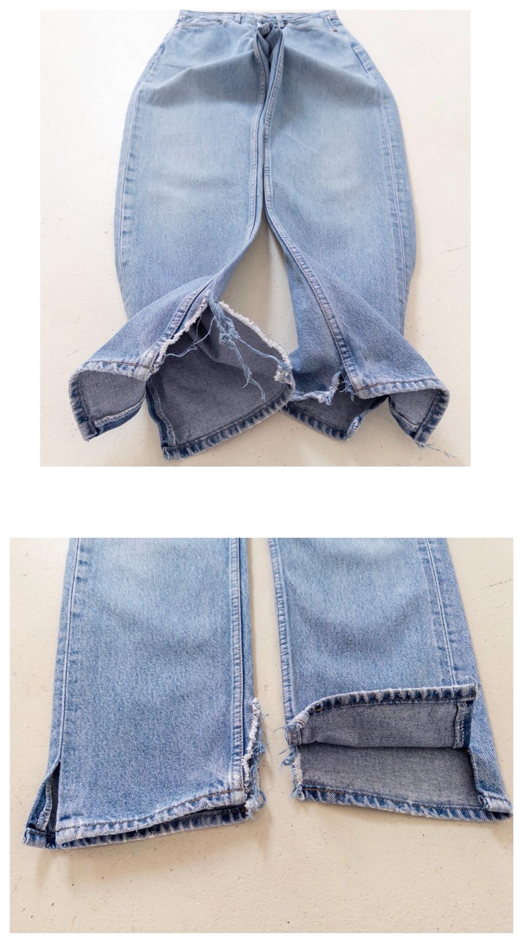 Levis 510 Jeans W29 W30 80s Vintage Light Blue Wash Button Fly Denim Made in UK