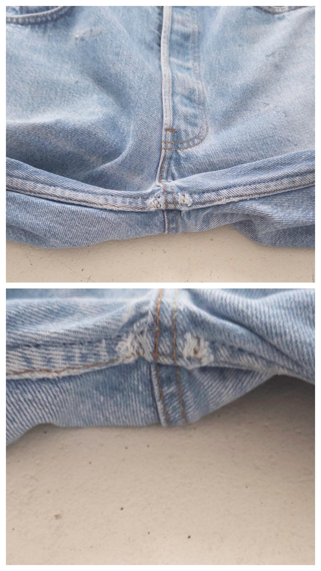 Levis 501 Jeans W31 W32 L32 80s Vintage Made in USA Paint Splattered Light Wash Denim 1986