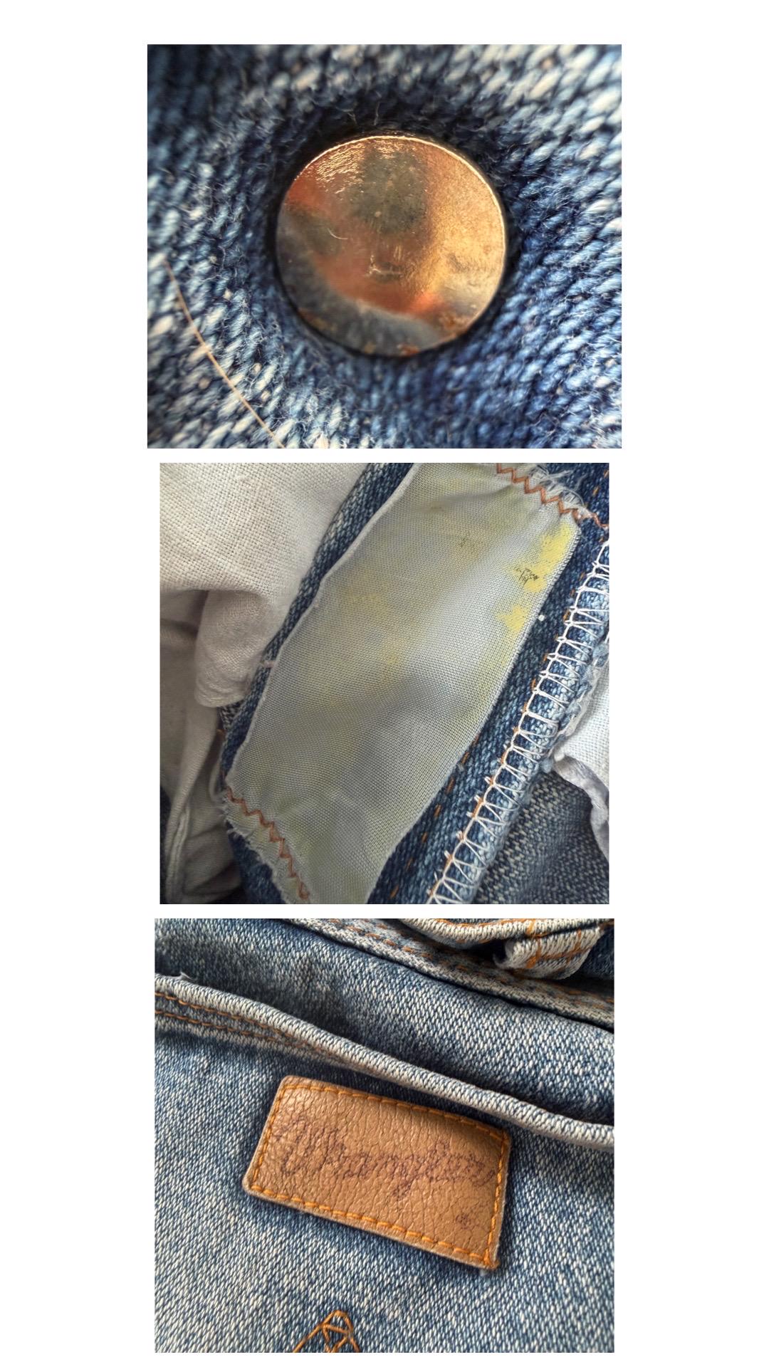 Wrangler Jeans W30 L34 80s Vintage Faded Mid Blue Straight Leg Denim Made in USA