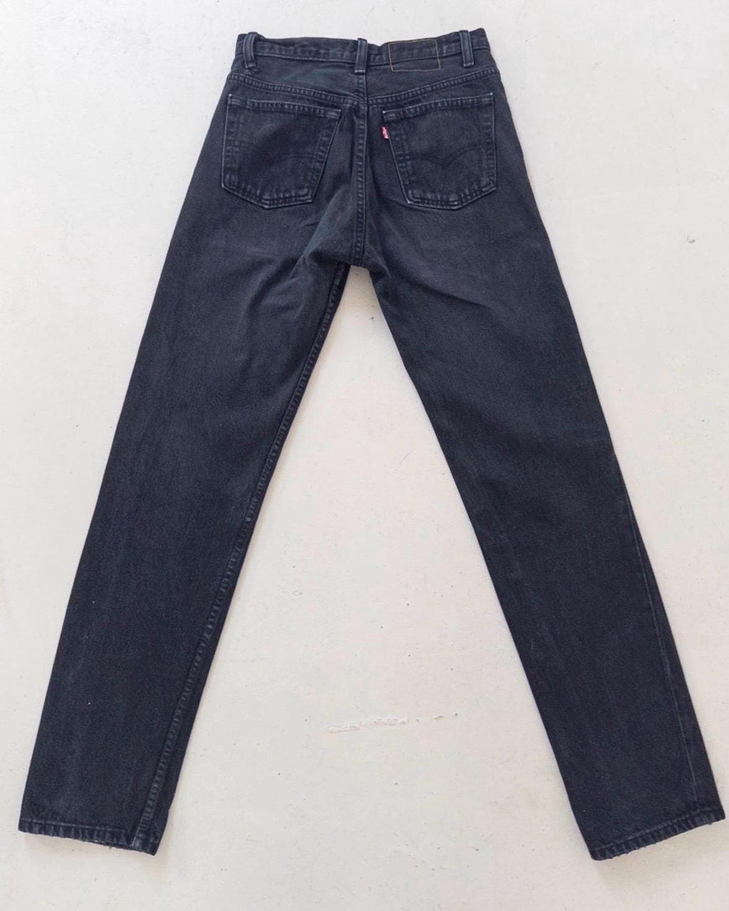 Levis 501 Jeans W27 L33 90s Vintage Black Faded Denim 1996