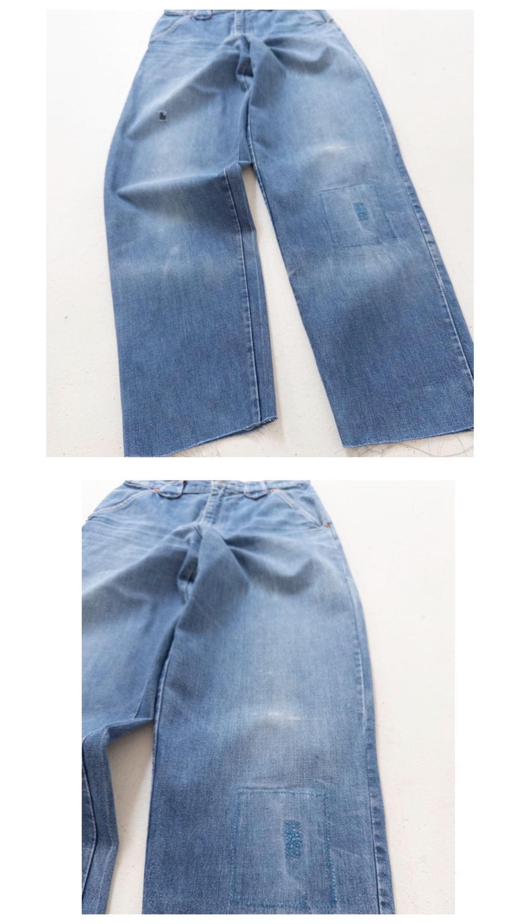 80s Vintage Levis Jeans W27 L30 White Tab Faded Mid Blue Denim Mom Fit Made in Belgium 1980