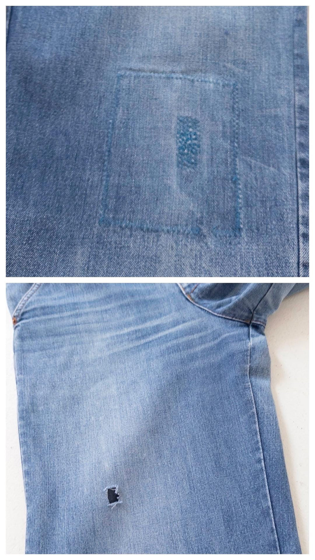80s Vintage Levis Jeans W27 L30 White Tab Faded Mid Blue Denim Mom Fit Made in Belgium 1980