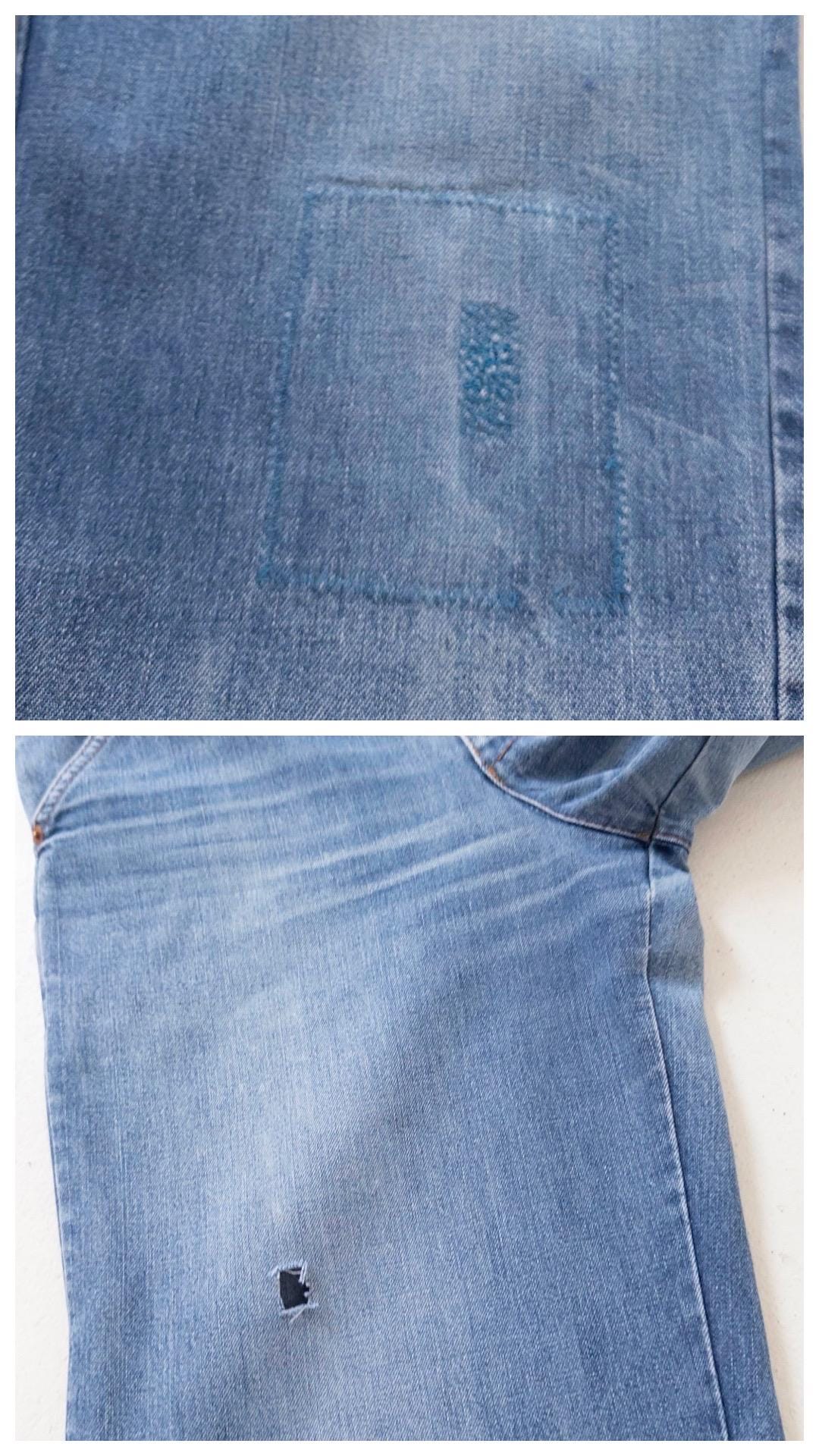 80s Vintage Levis Jeans W27 L30 White Tab Faded Mid Blue Denim Mom Fit Made in Belgium 1980