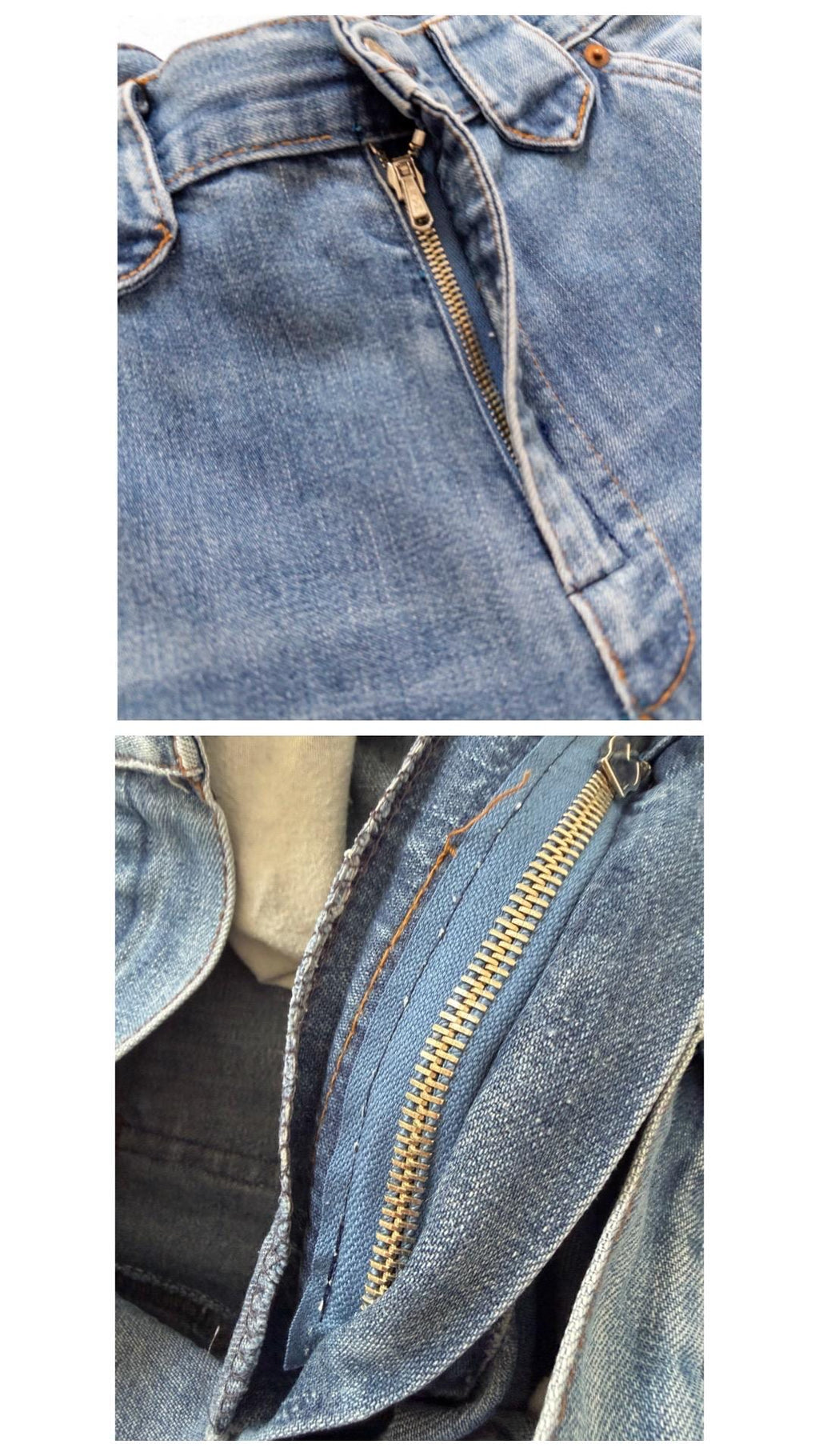 80s Vintage Levis Jeans W27 L30 White Tab Faded Mid Blue Denim Mom Fit Made in Belgium 1980