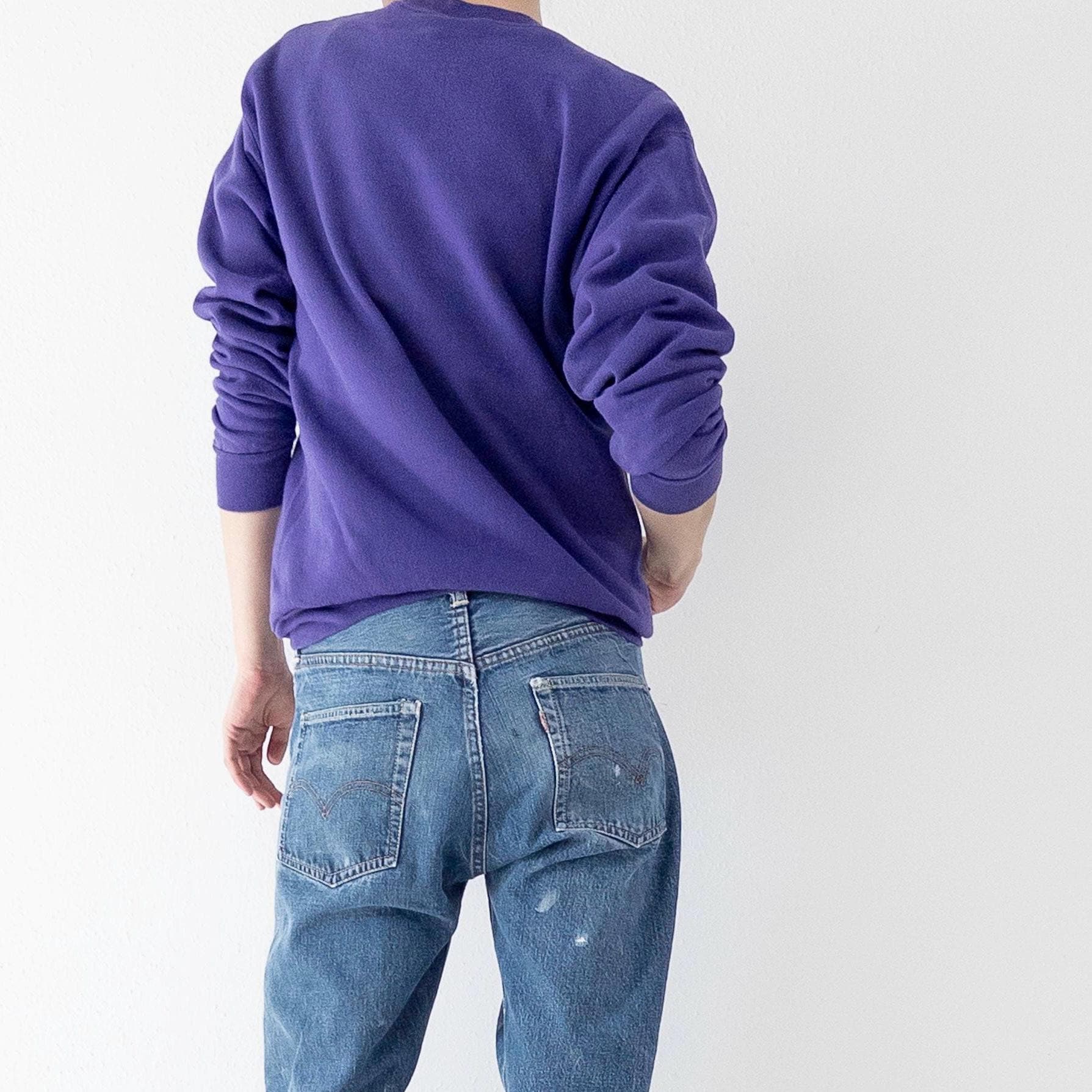 90s Vintage Hanes ComfortBlend Purple Crewneck XS