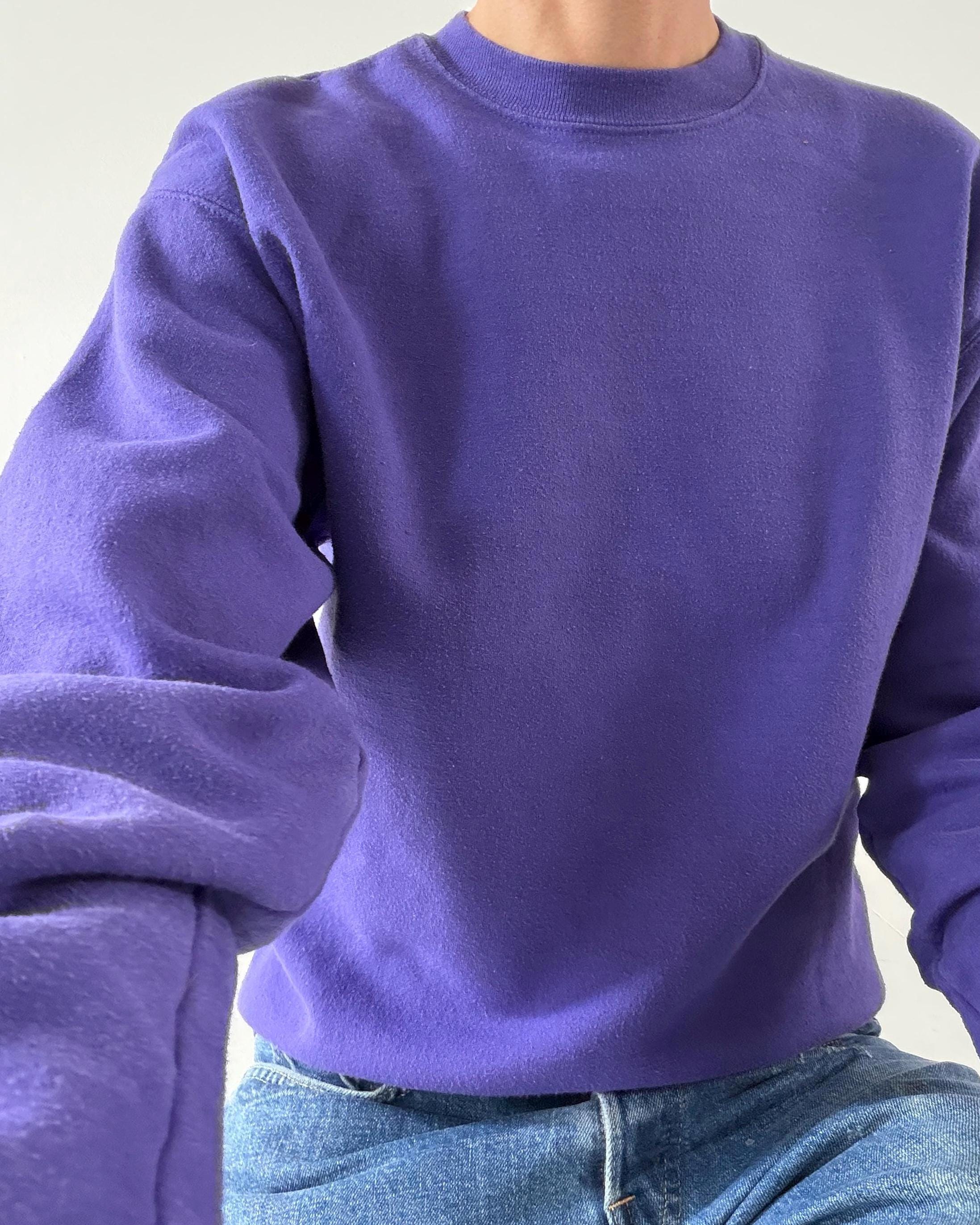 90s Vintage Hanes ComfortBlend Purple Crewneck XS