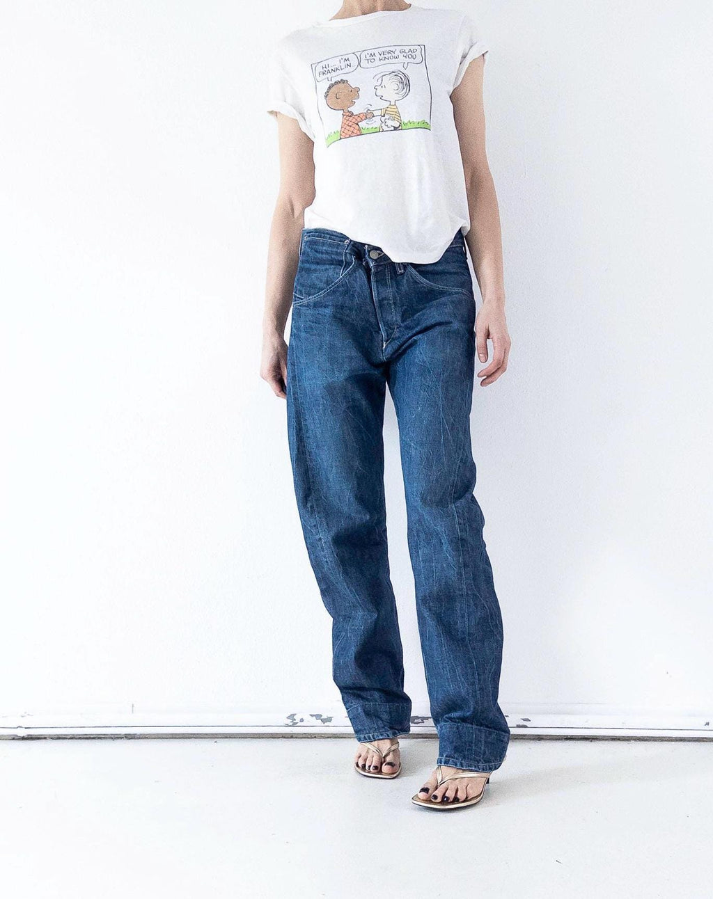 Levis Engineered Jeans W31 W34 Y2K Vintage Dark Blue Wash Button Fly Denim Made in Poland 2000
