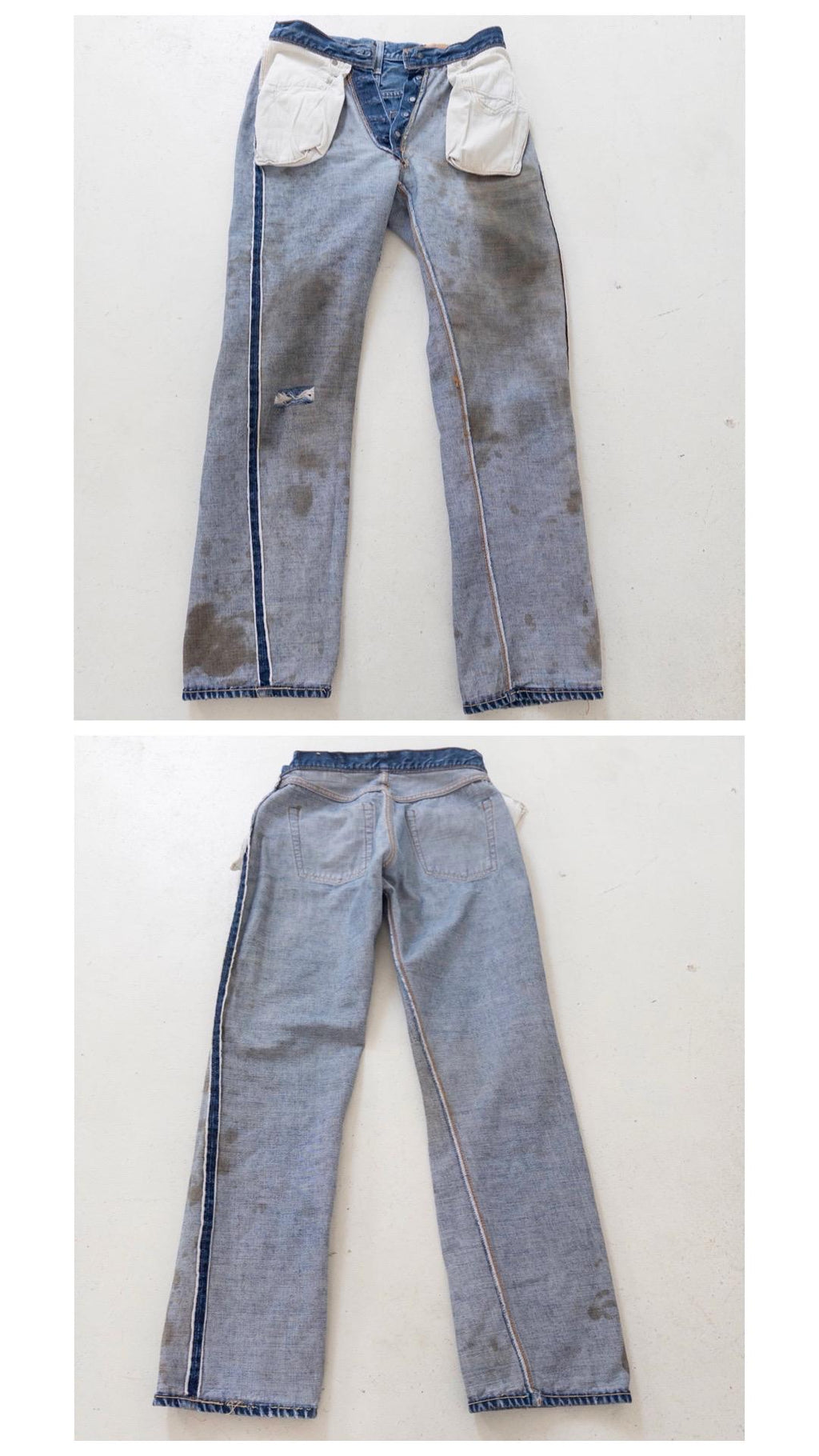 Levis 501 Selvedge Redline Jeans W27 L31 60s Vintage Made in USA Button 8 Single Stitch Faded Dark Blue Denim Big E Collectible