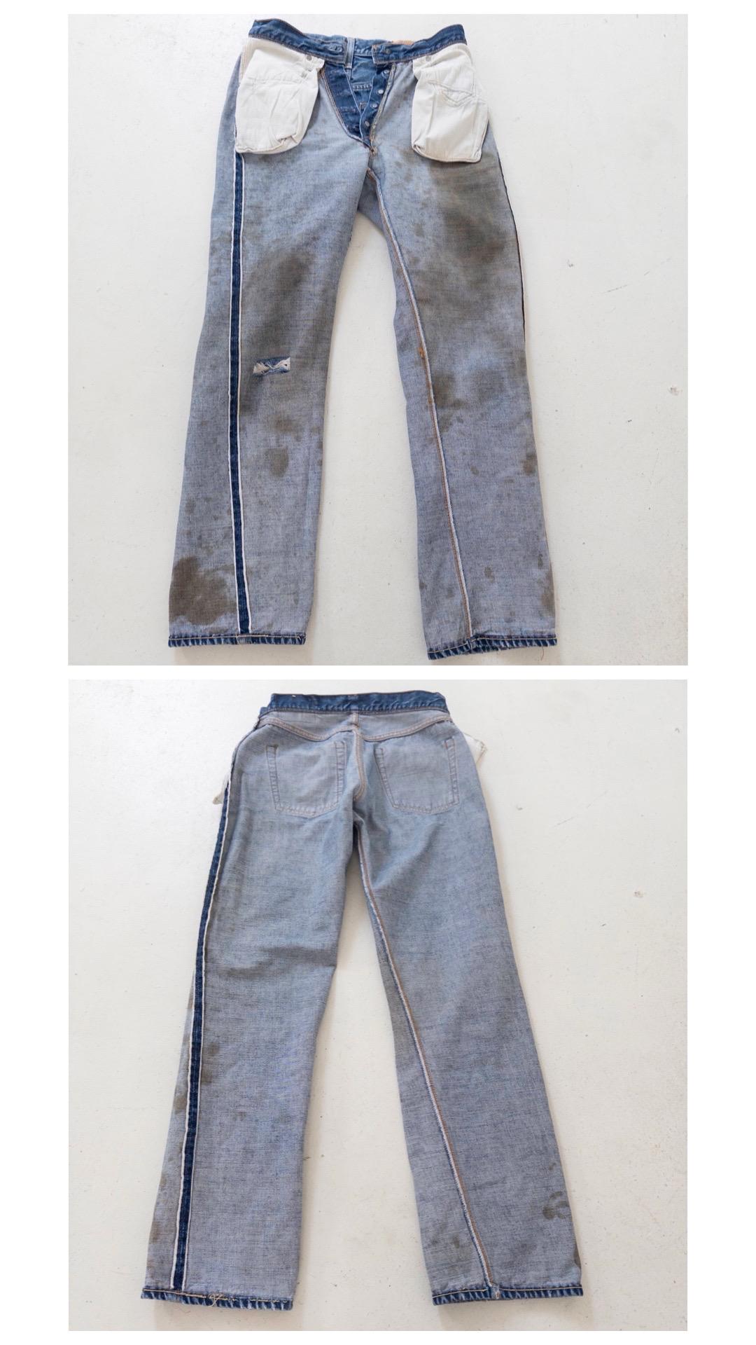 Levis 501 Selvedge Redline Jeans W27 L31 60s Vintage Made in USA Button 8 Single Stitch Faded Dark Blue Denim Big E Collectible
