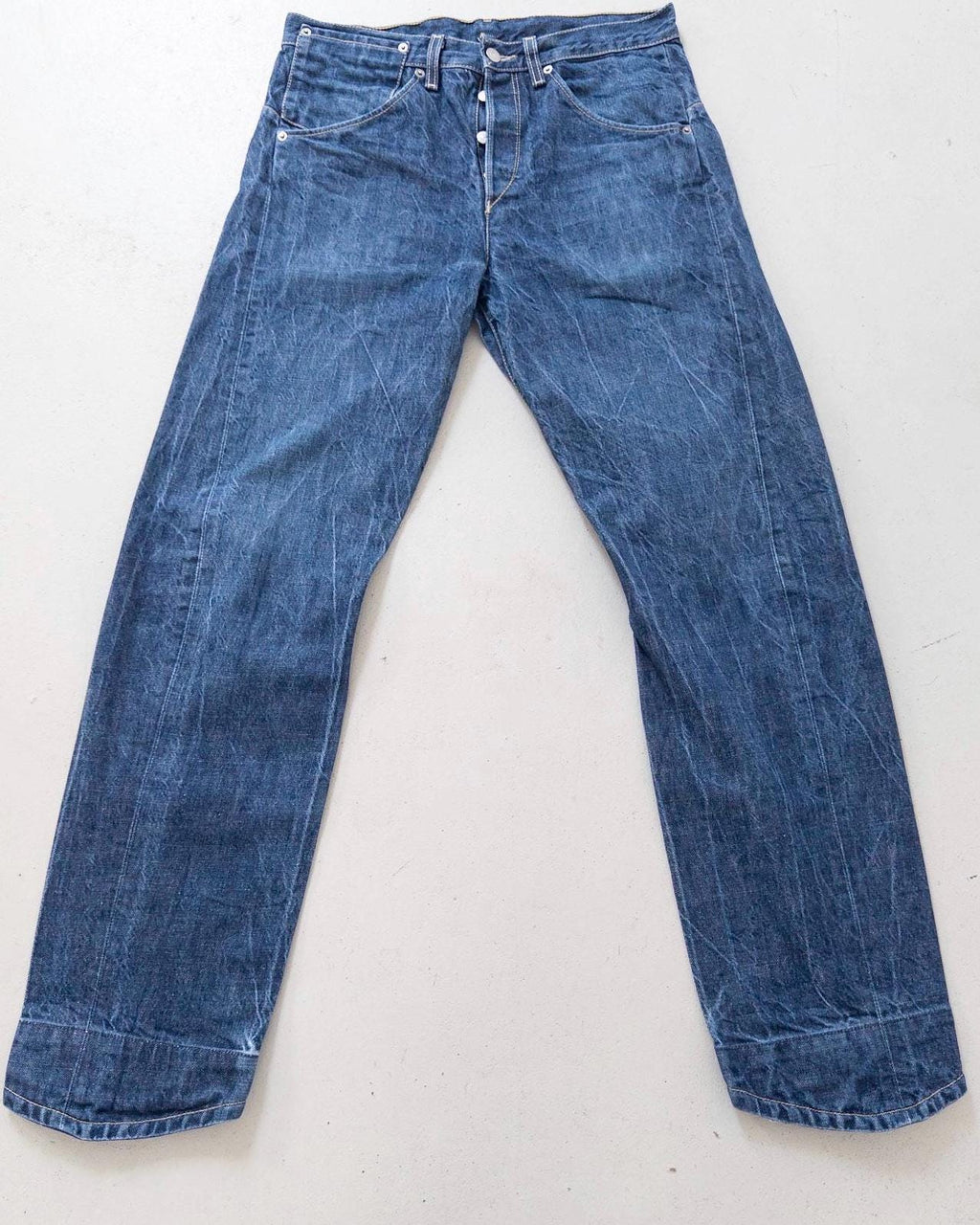 Levis Engineered Jeans W31 W34 Y2K Vintage Dark Blue Wash Button Fly Denim Made in Poland 2000