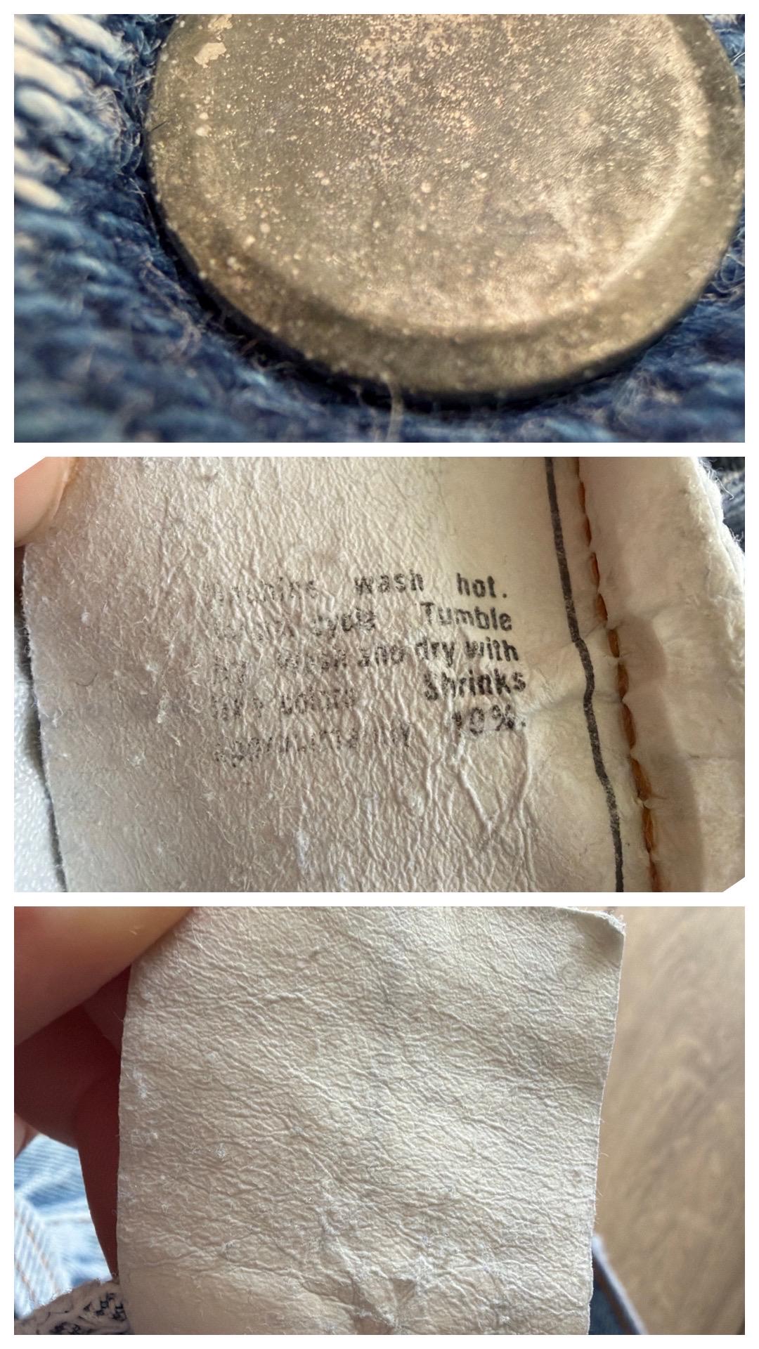 Vintage Levis 501 W26 W27 70s Denim Made in USA Button 8 Distressed Faded Light Wash Jeans