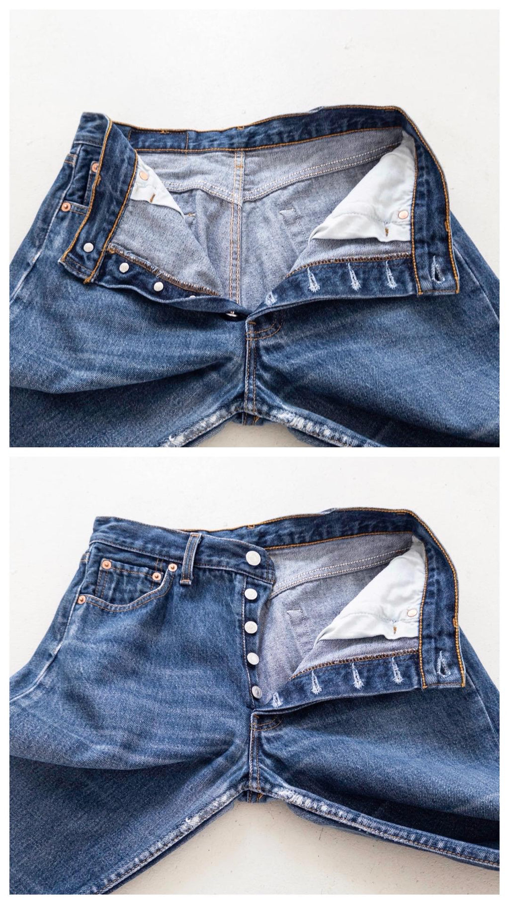 Levis 501 Jeans W28 Dark Blue Faded 90s Vintage Denim Made in Poland