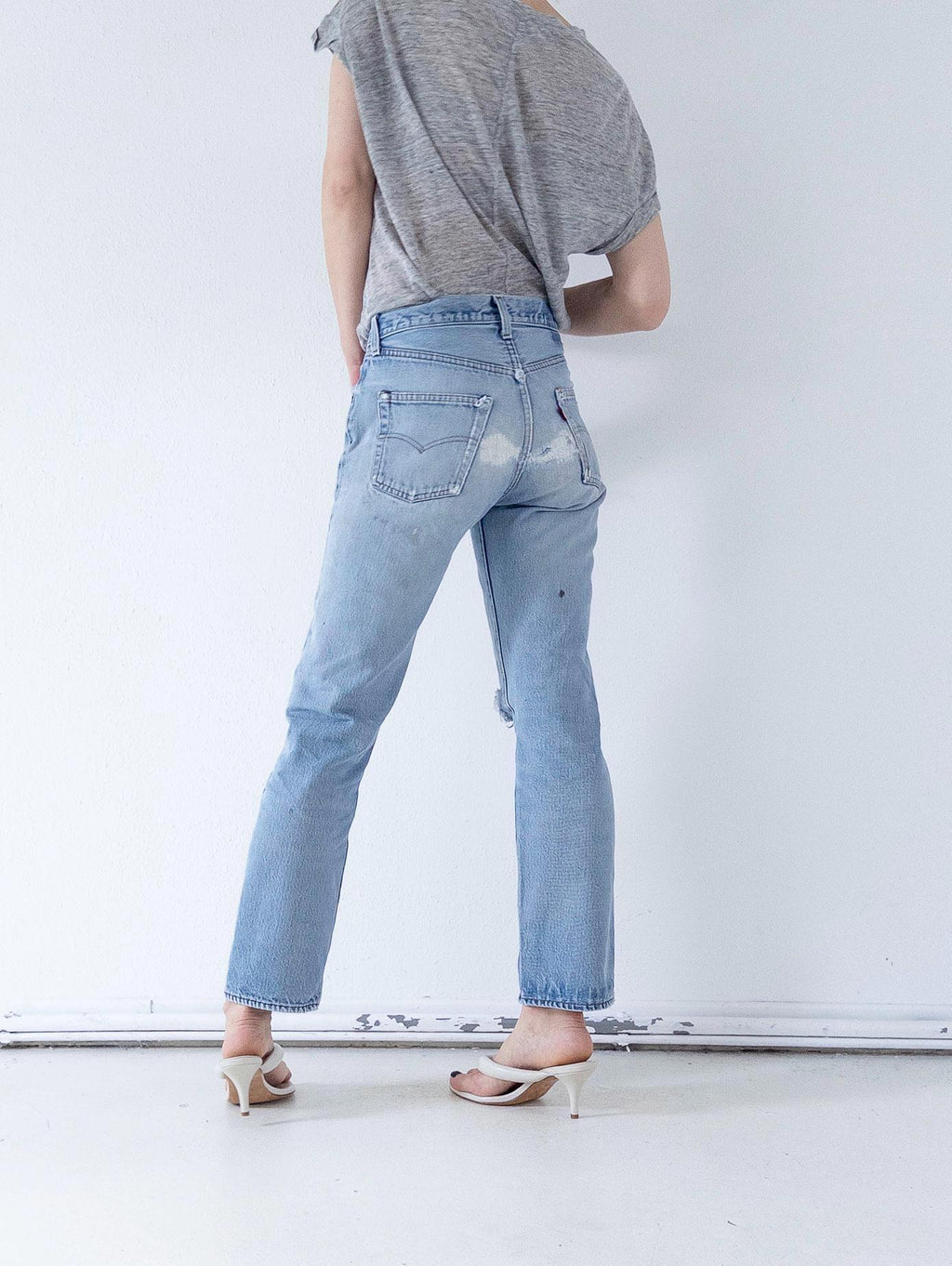 W27 Levis 501 Selvedge 80s Vintage Made in USA