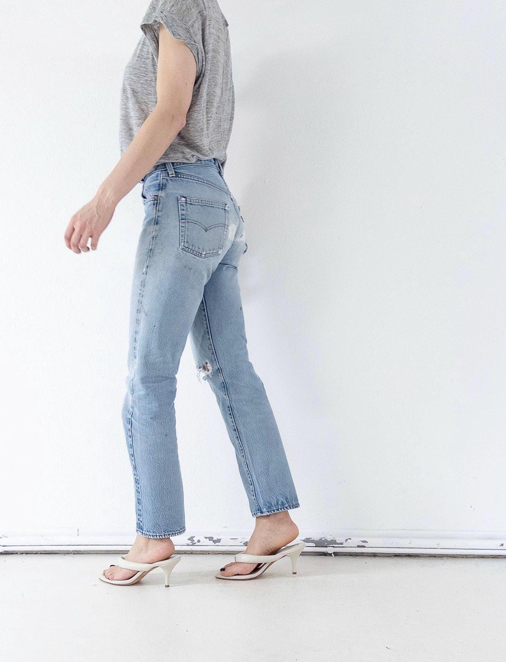 W27 Levis 501 Selvedge 80s Vintage Made in USA