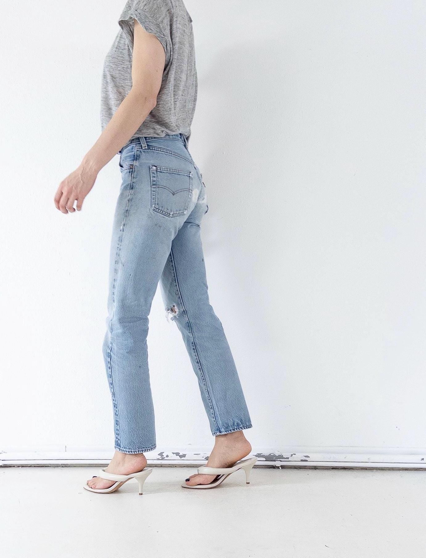 W27 Levis 501 Selvedge 80s Vintage Made in USA