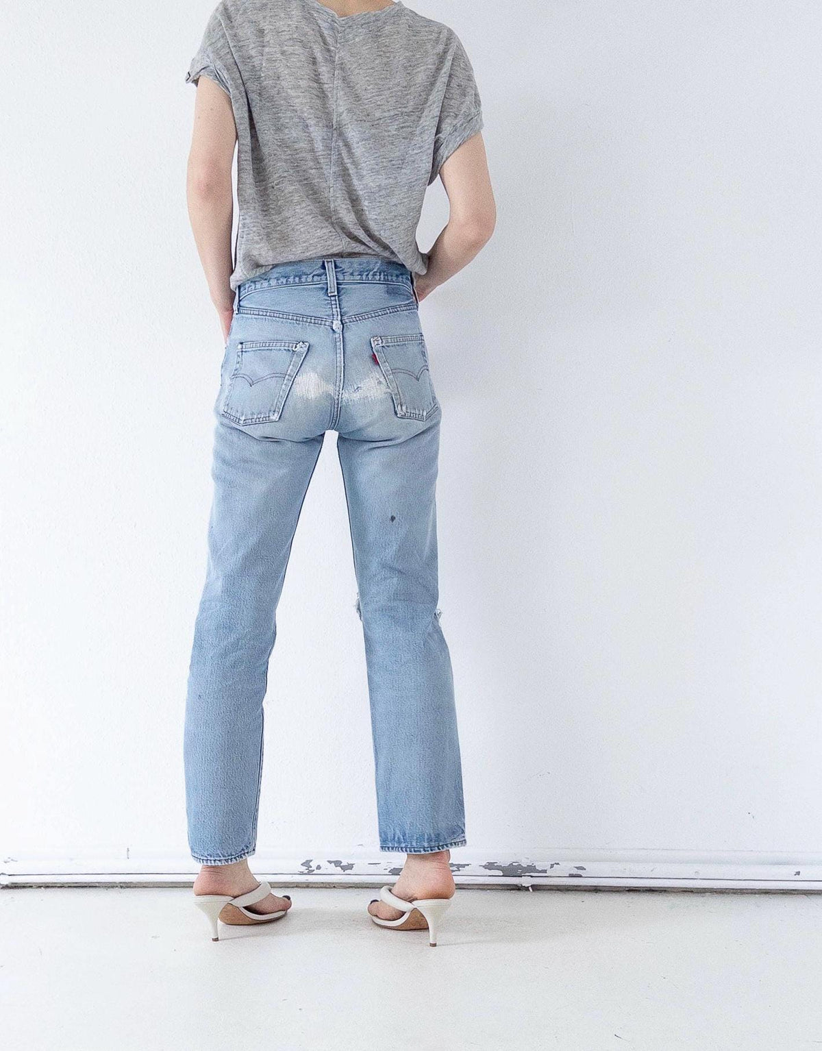 W27 Levis 501 Selvedge 80s Vintage Made in USA