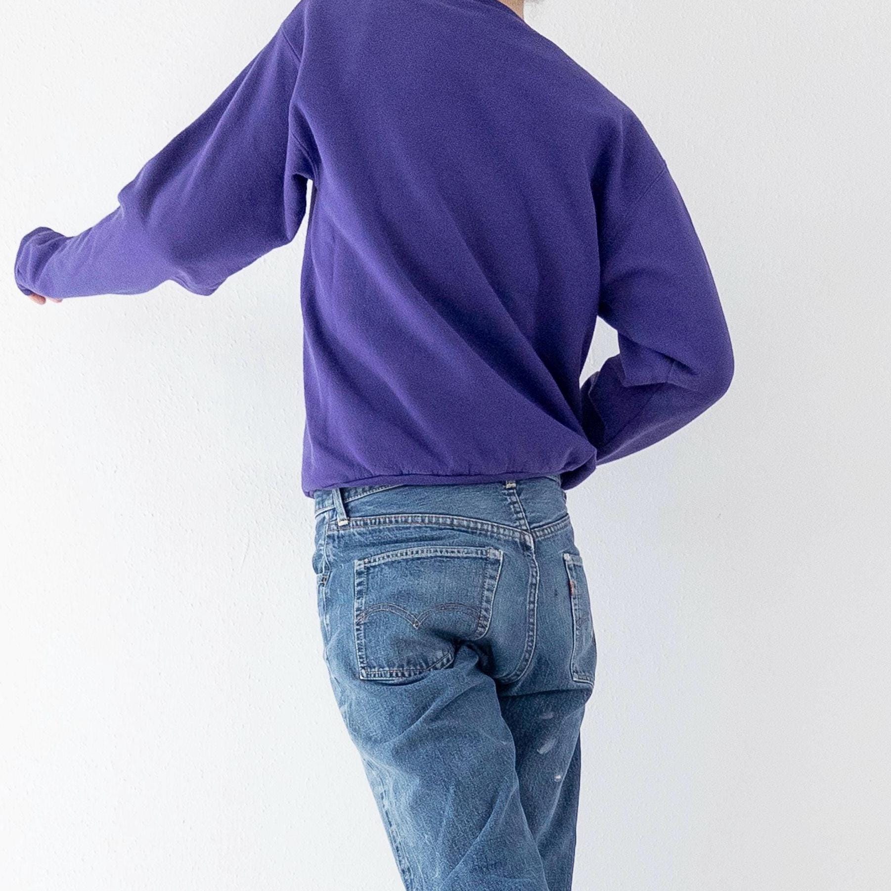 90s Vintage Hanes ComfortBlend Purple Crewneck XS