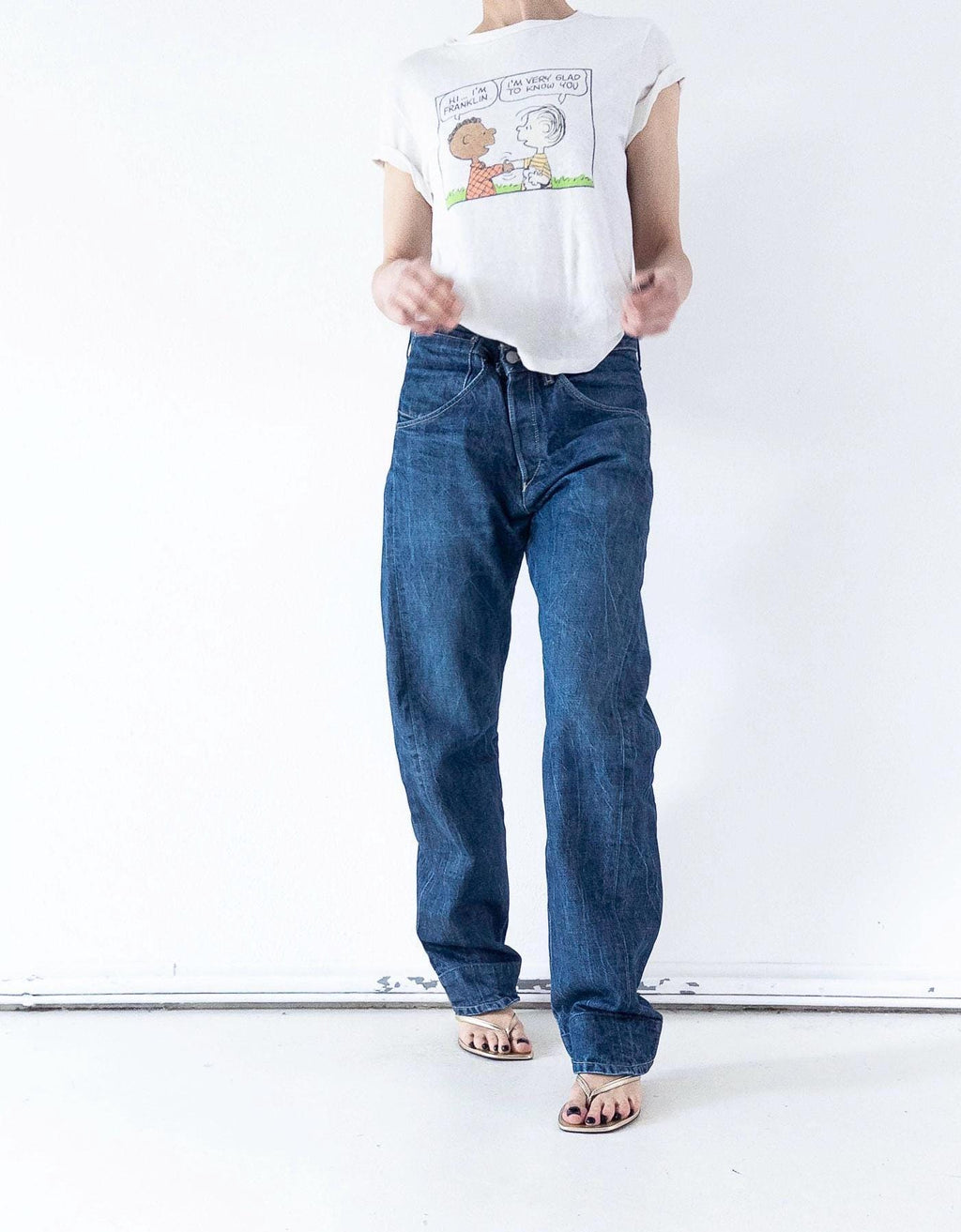 Levis Engineered Jeans W31 W34 Y2K Vintage Dark Blue Wash Button Fly Denim Made in Poland 2000