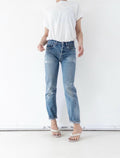Levis 501 Selvedge Redline Jeans W25 L30 80s Vintage Made in USA Distressed Mid Blue Denim 1982