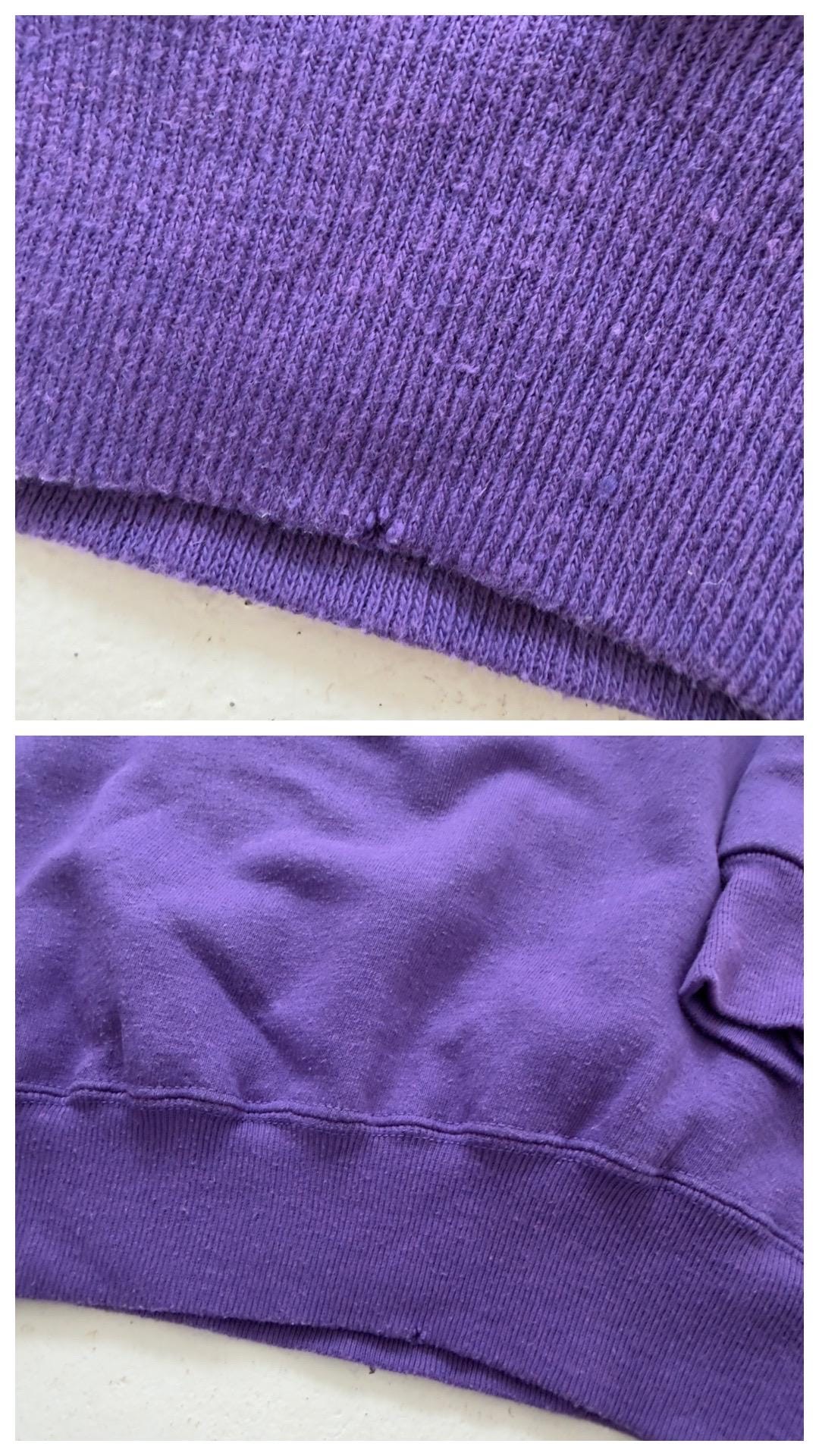 Collegiate Pacific Raglan Sweater Tabor Academy XS S 60s 70s Vintage Purple Raglan Crewneck Made in USA