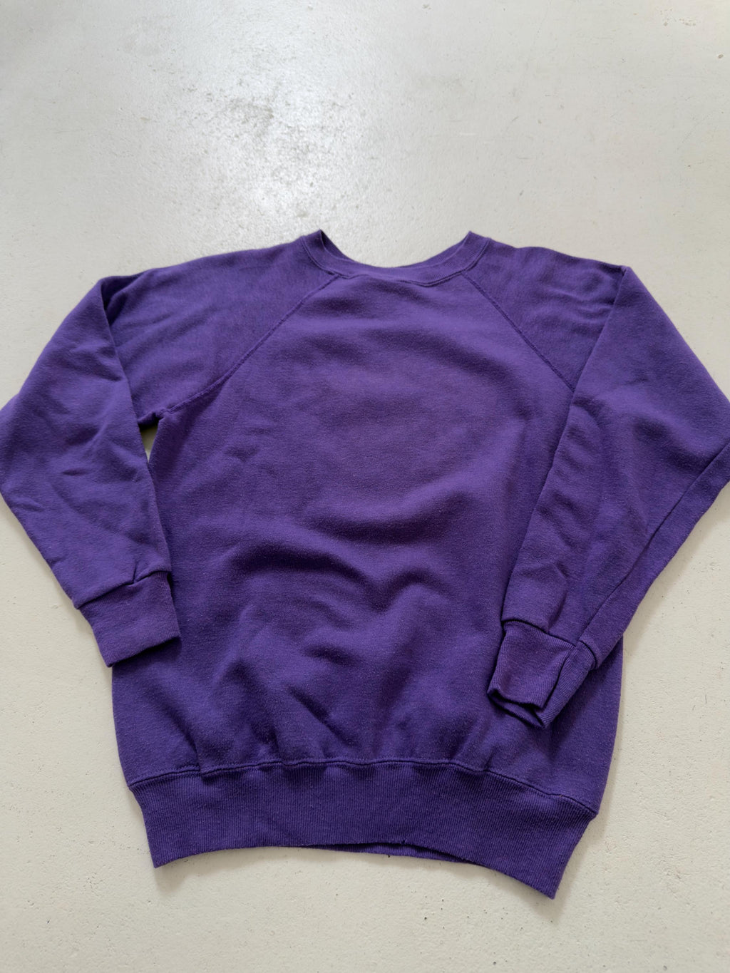 Collegiate Pacific Raglan Sweater Tabor Academy XS S 60s 70s Vintage Purple Raglan Crewneck Made in USA