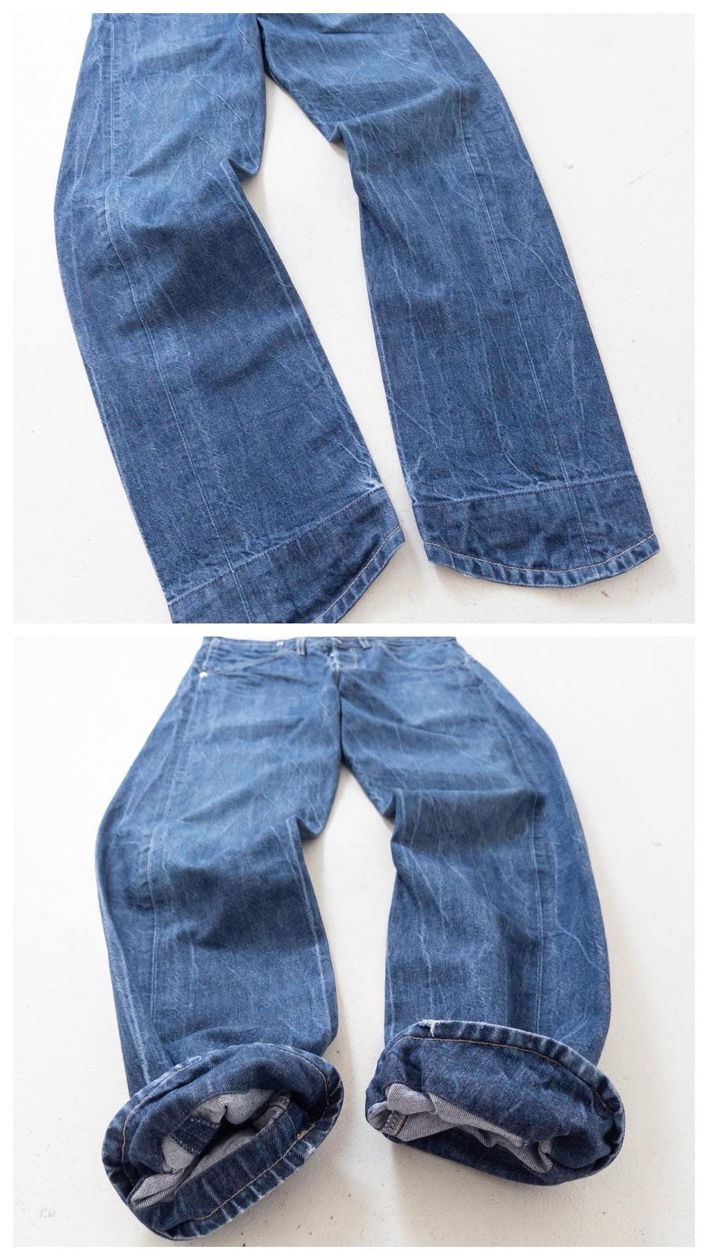 Levis Engineered Jeans W31 W34 Y2K Vintage Dark Blue Wash Button Fly Denim Made in Poland 2000
