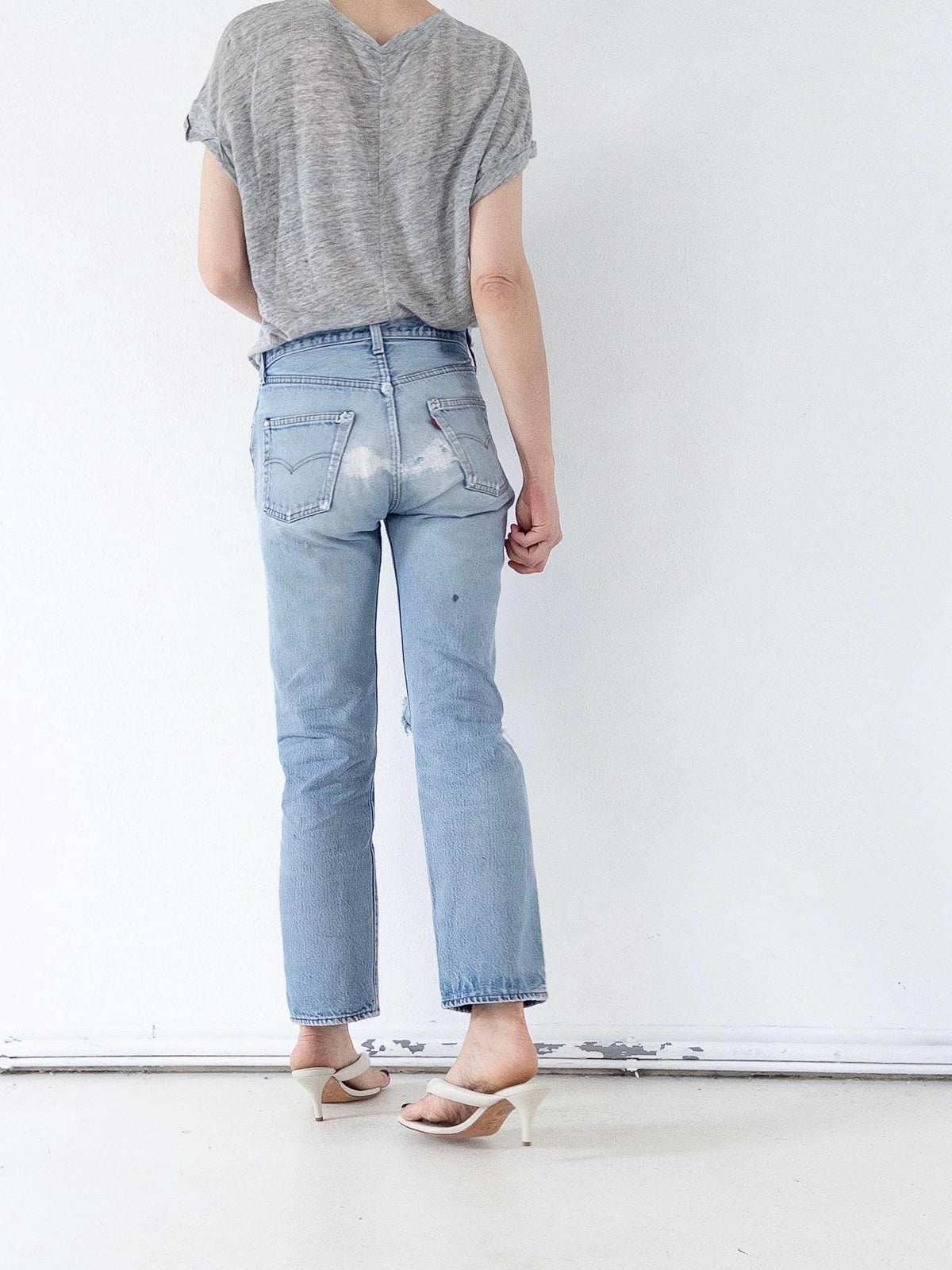 W27 Levis 501 Selvedge 80s Vintage Made in USA