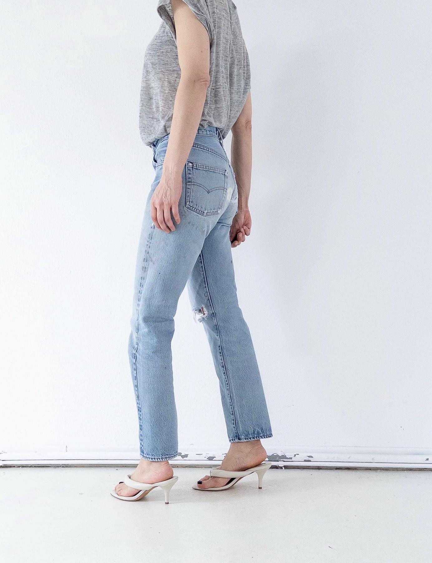 W27 Levis 501 Selvedge 80s Vintage Made in USA