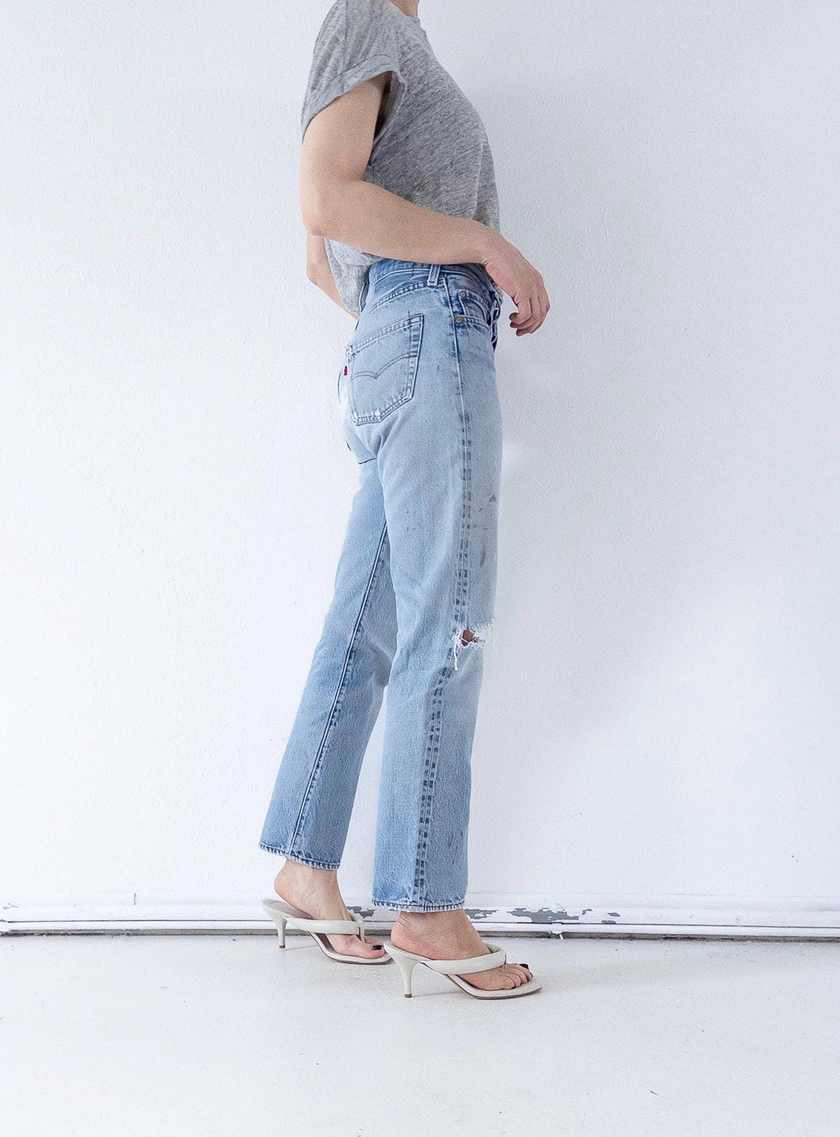 W27 Levis 501 Selvedge 80s Vintage Made in USA