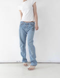 Vintage Levis 501 | W31/32 L33 | Made in USA 1997 | Paint Splattered Denim | 90s Boyfriend Jeans