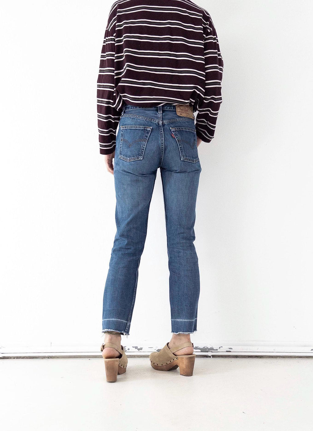 Levis 501 W25 L30 90s Vintage Made in Spain Faded Mid Blue Denim 1998