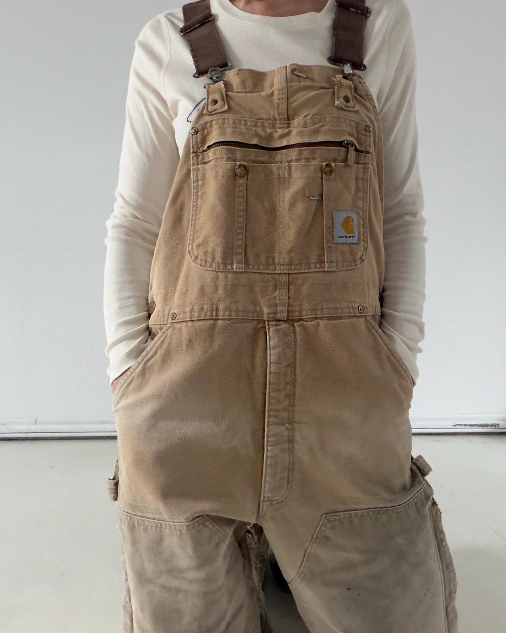 Carhartt Doubleknee Workwear Latzhose W34 L32 L 90s Vintage Thrashed Distressed Overall