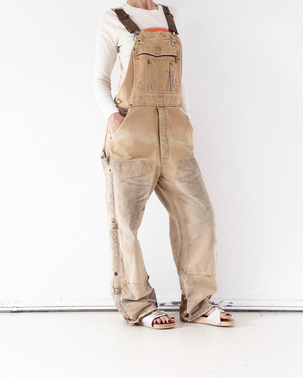 Carhartt Doubleknee Workwear Latzhose W34 L32 L 90s Vintage Thrashed Distressed Overall