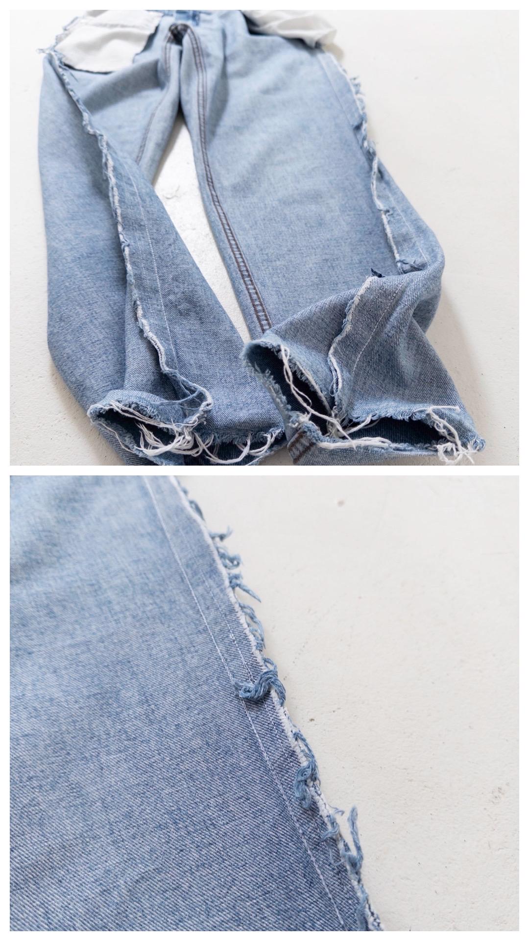 Levis 565 Relaxed Fit Jeans W28 L31 90s Vintage Reworked Light Blue Loose 1997 Silver Tab