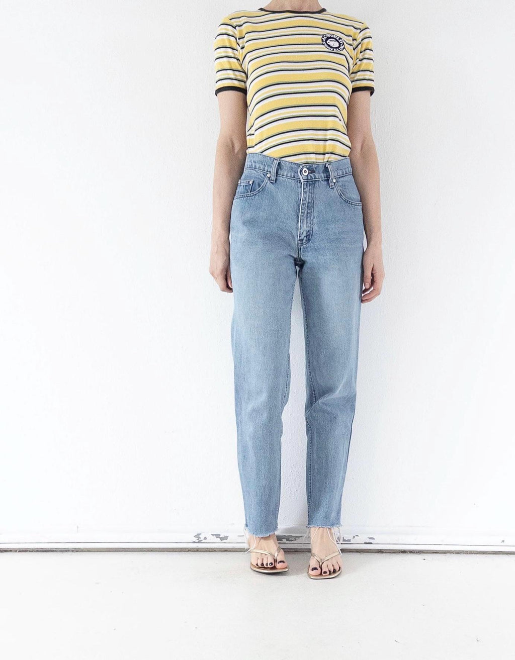 Levis 565 Relaxed Fit Jeans W28 L31 90s Vintage Reworked Light Blue Loose 1997 Silver Tab