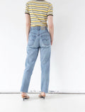Levis 565 Relaxed Fit Jeans W28 L31 90s Vintage Reworked Light Blue Loose 1997 Silver Tab