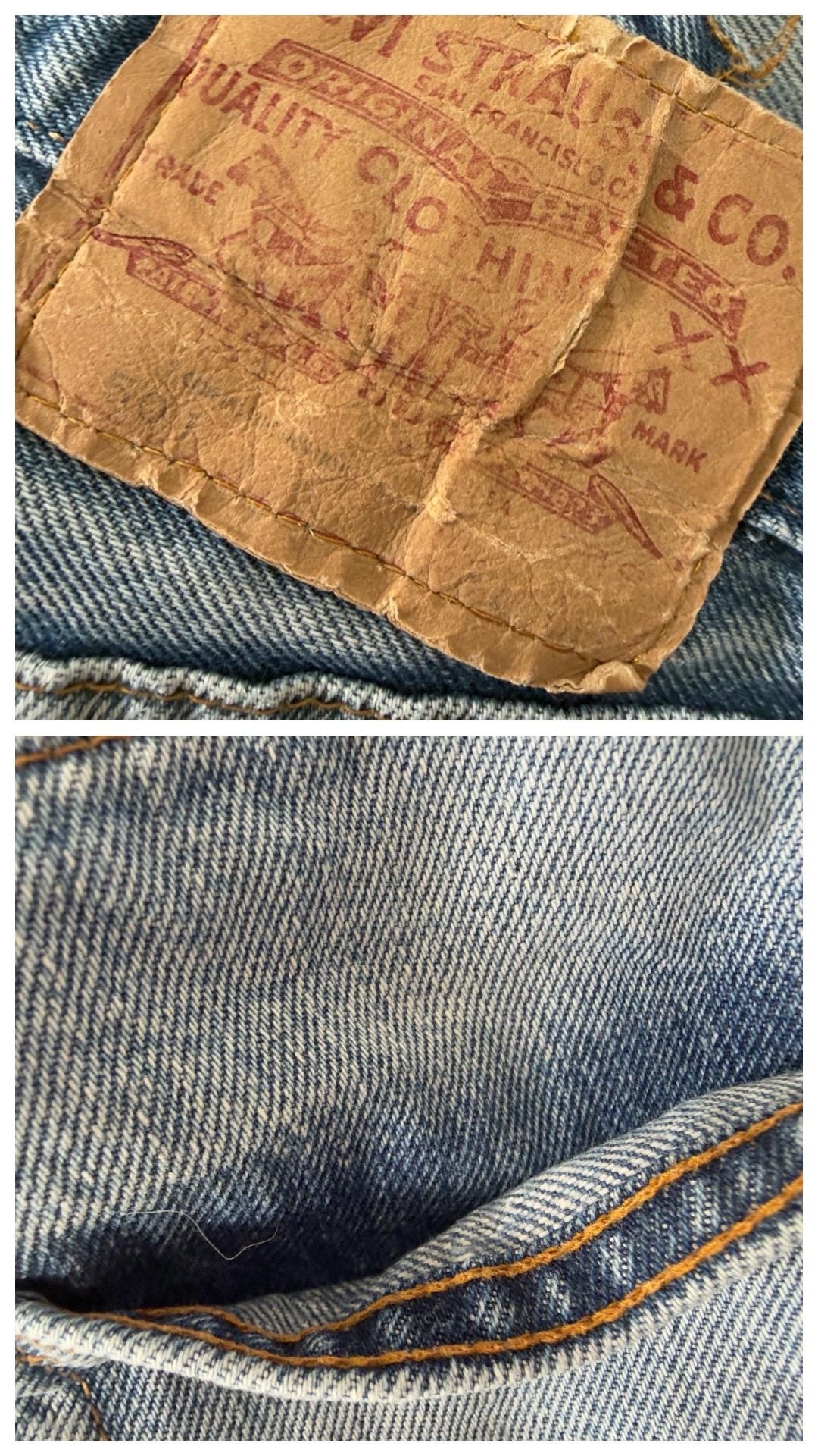 Levis 501 Selvedge Redline Jeans W29 L31 70s Vintage Made in USA Distressed Denim 1977 Button 6