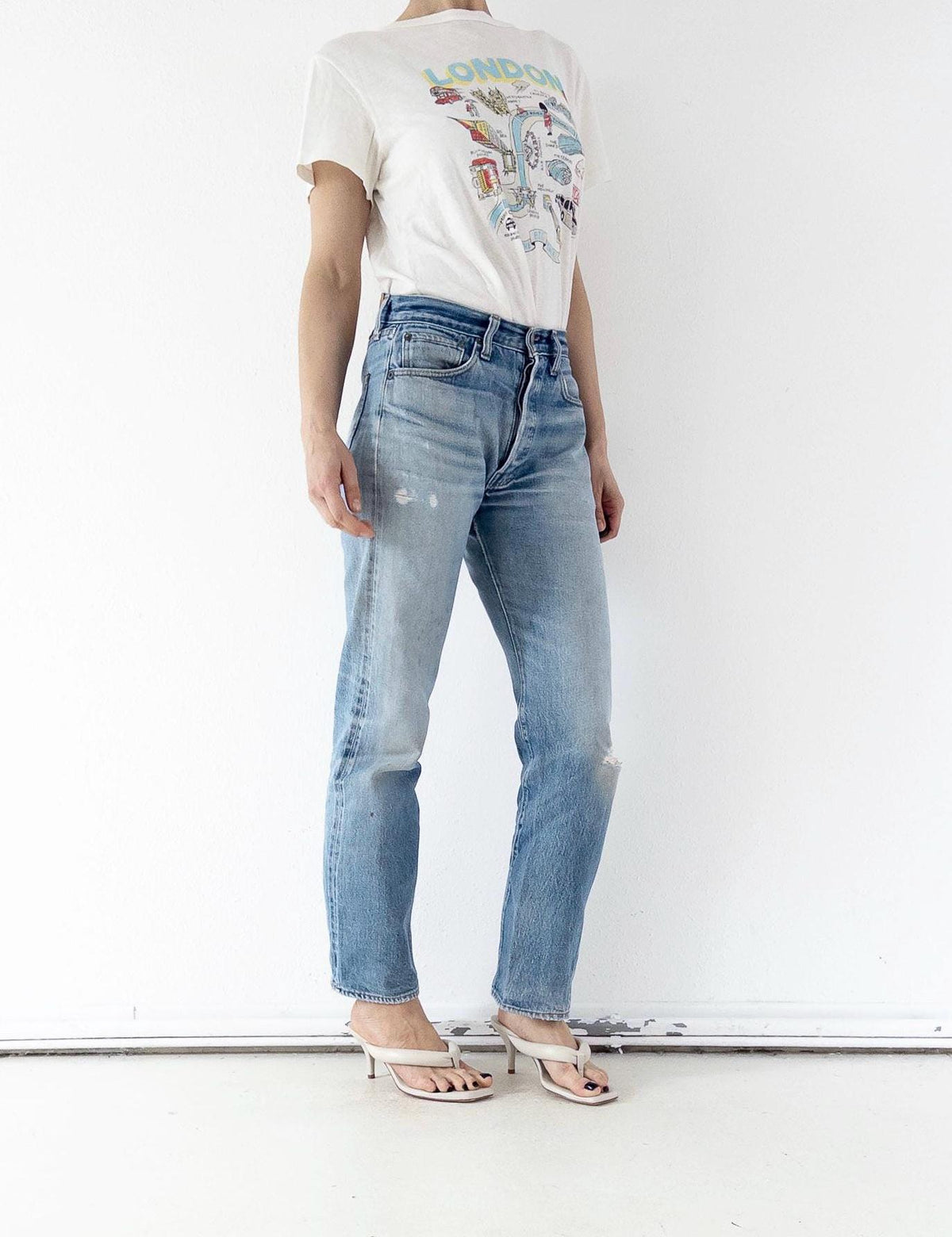 Levis 501 Selvedge Redline Jeans W29 L31 70s Vintage Made in USA Distressed Denim 1977 Button 6