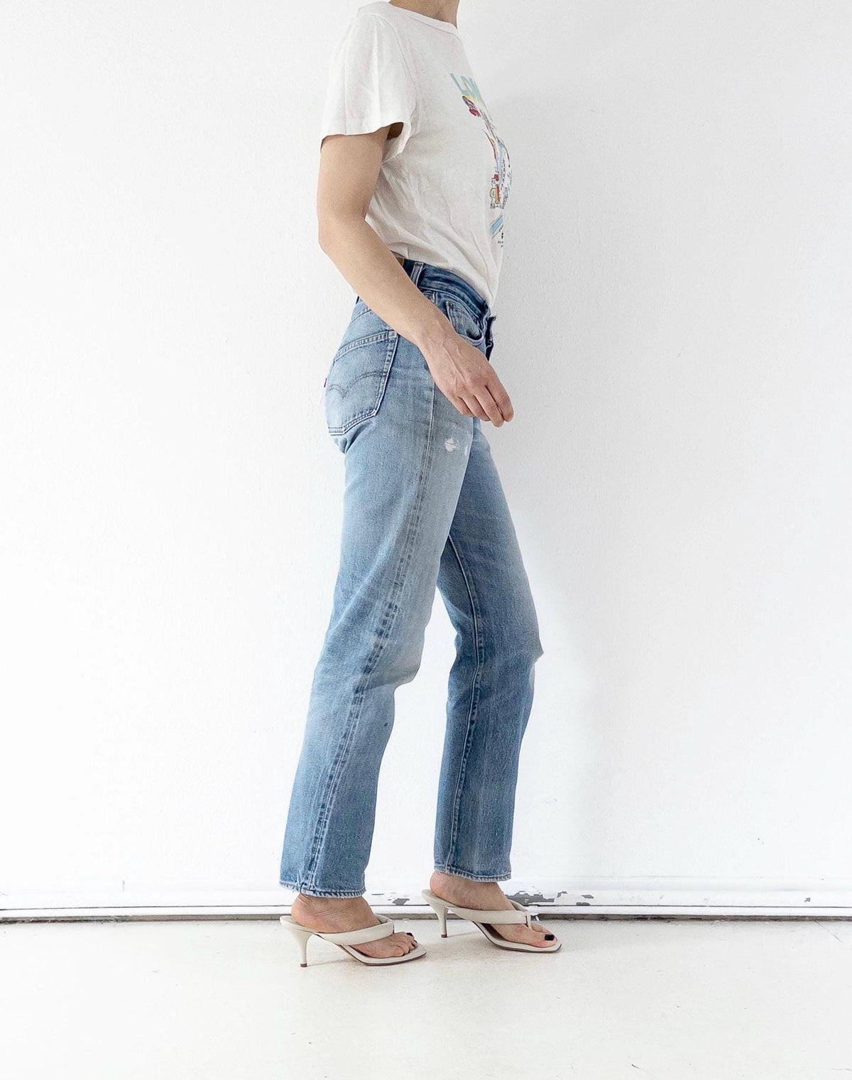 Levis 501 Selvedge Redline Jeans W29 L31 70s Vintage Made in USA Distressed Denim 1977 Button 6