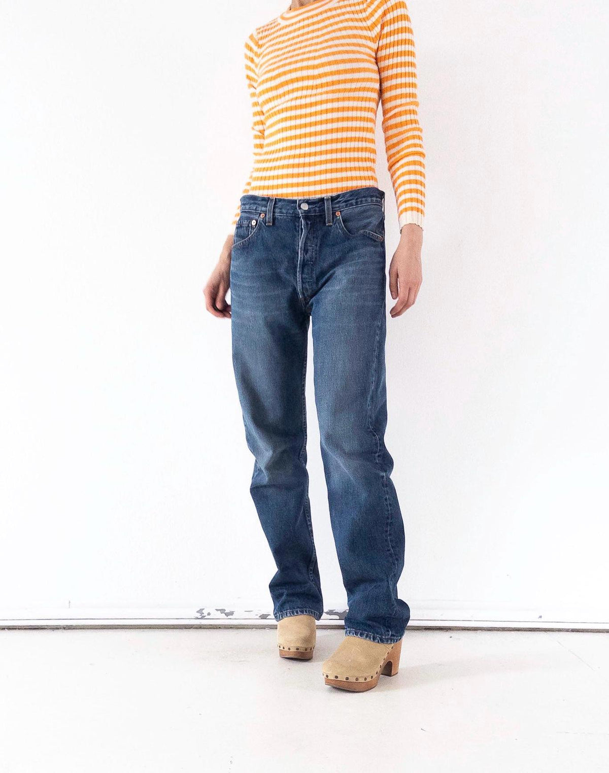 Levis 501 Jeans W31 W32 L34 90s Vintage Made in Poland Faded Dark Wash Denim 1997