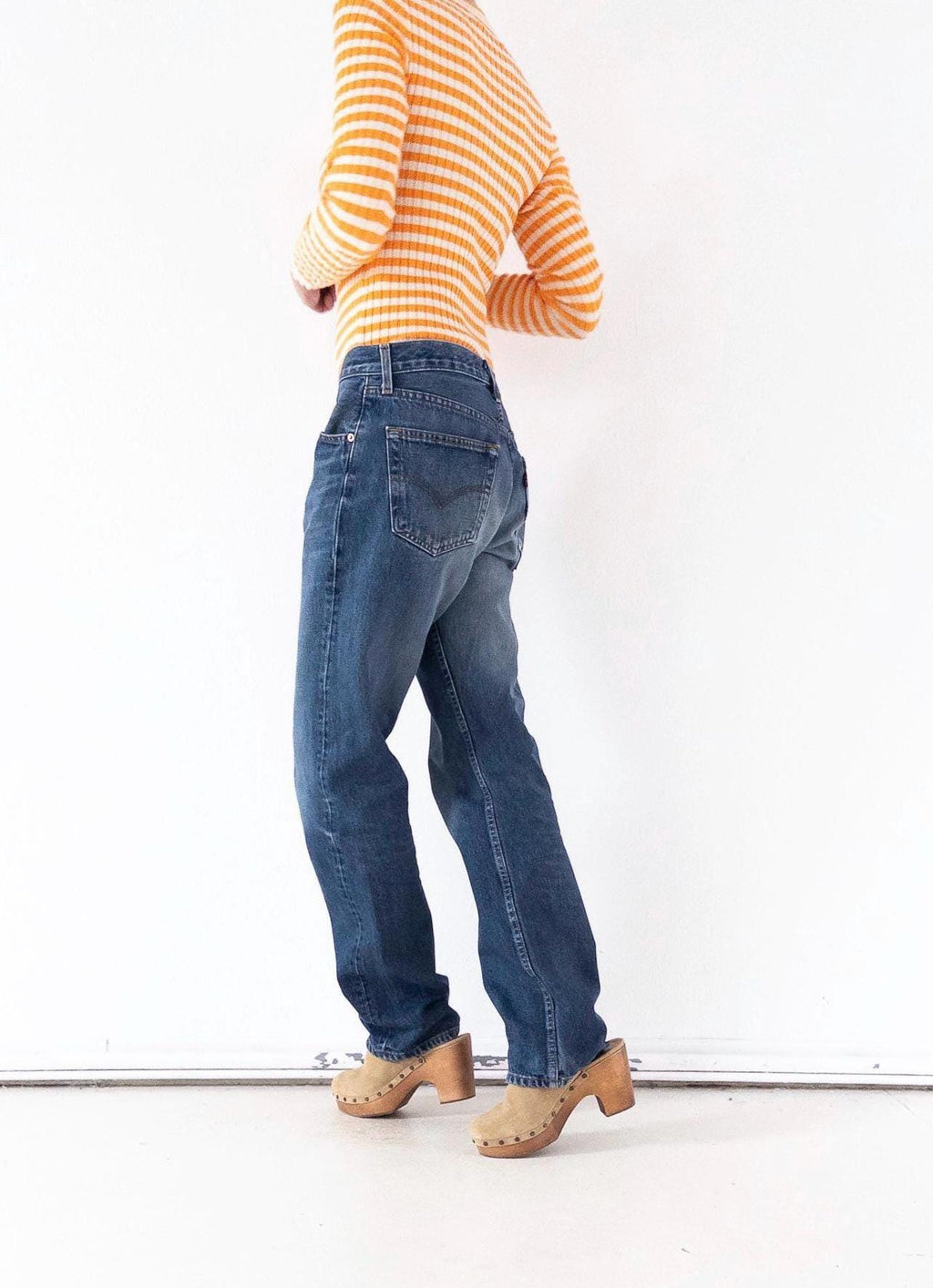 Levis 501 Jeans W31 W32 L34 90s Vintage Made in Poland Faded Dark Wash Denim 1997