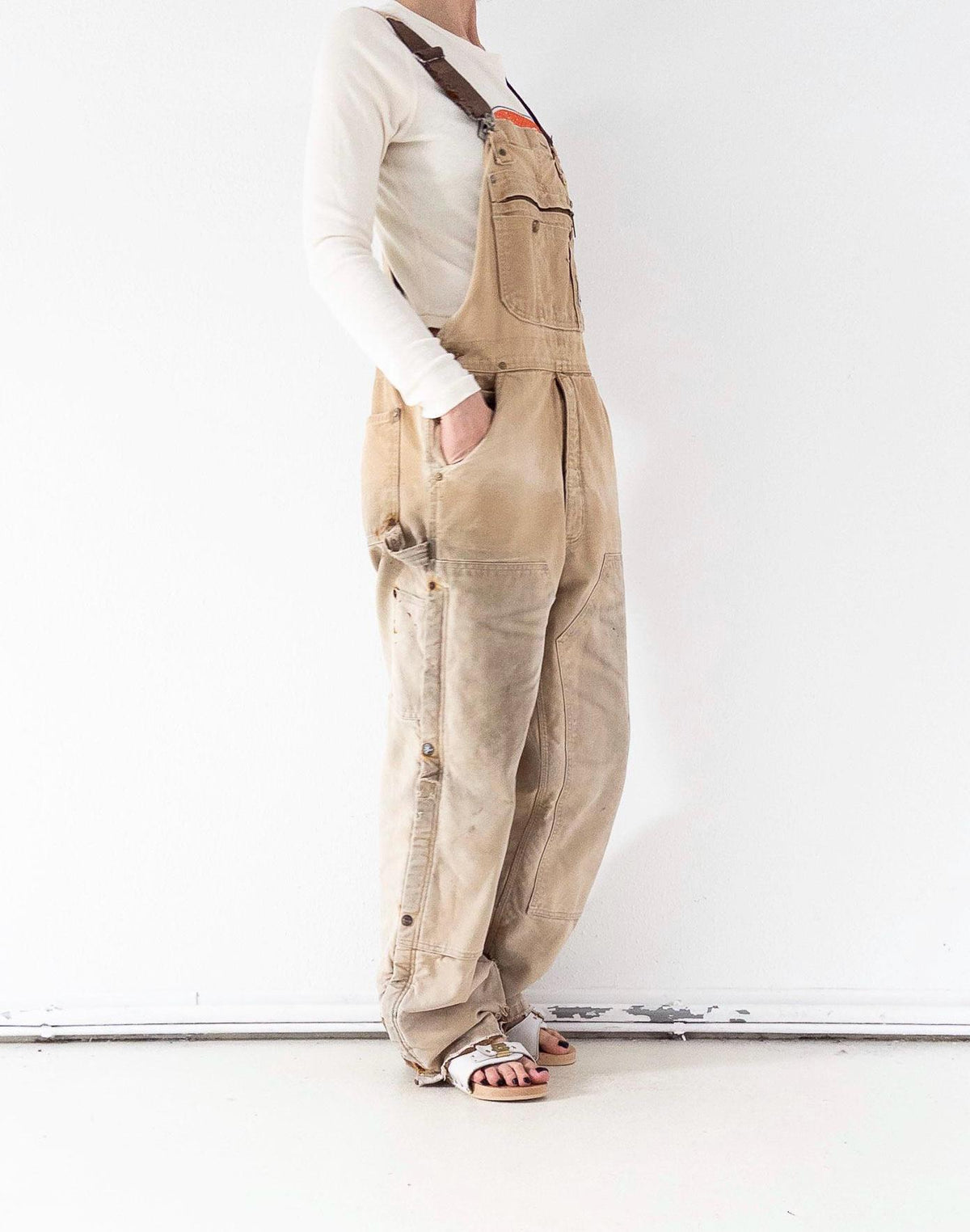 Carhartt Doubleknee Workwear Latzhose W34 L32 L 90s Vintage Thrashed Distressed Overall