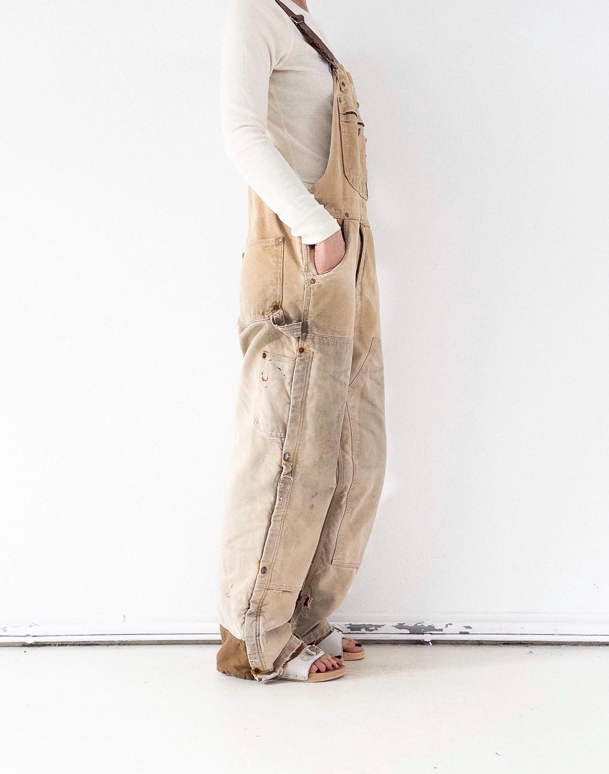 Carhartt Doubleknee Workwear Latzhose W34 L32 L 90s Vintage Thrashed Distressed Overall