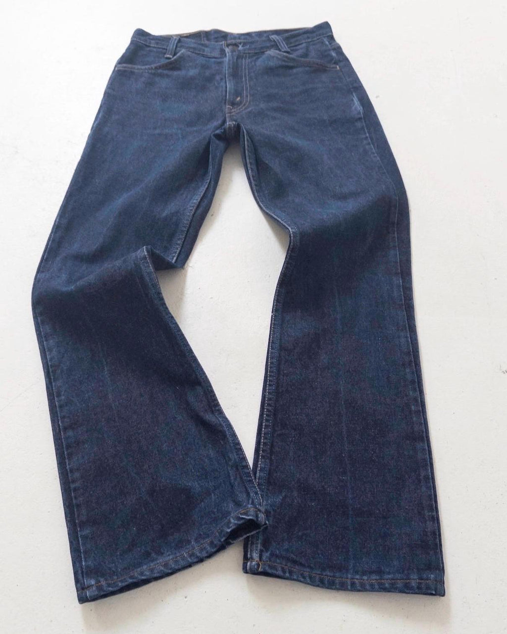 Levis 646 W27 L32 Bell Bottoms 90s Vintage Orange Tab Flared Denim Dark Wash Boot Cut Made in UK 1997